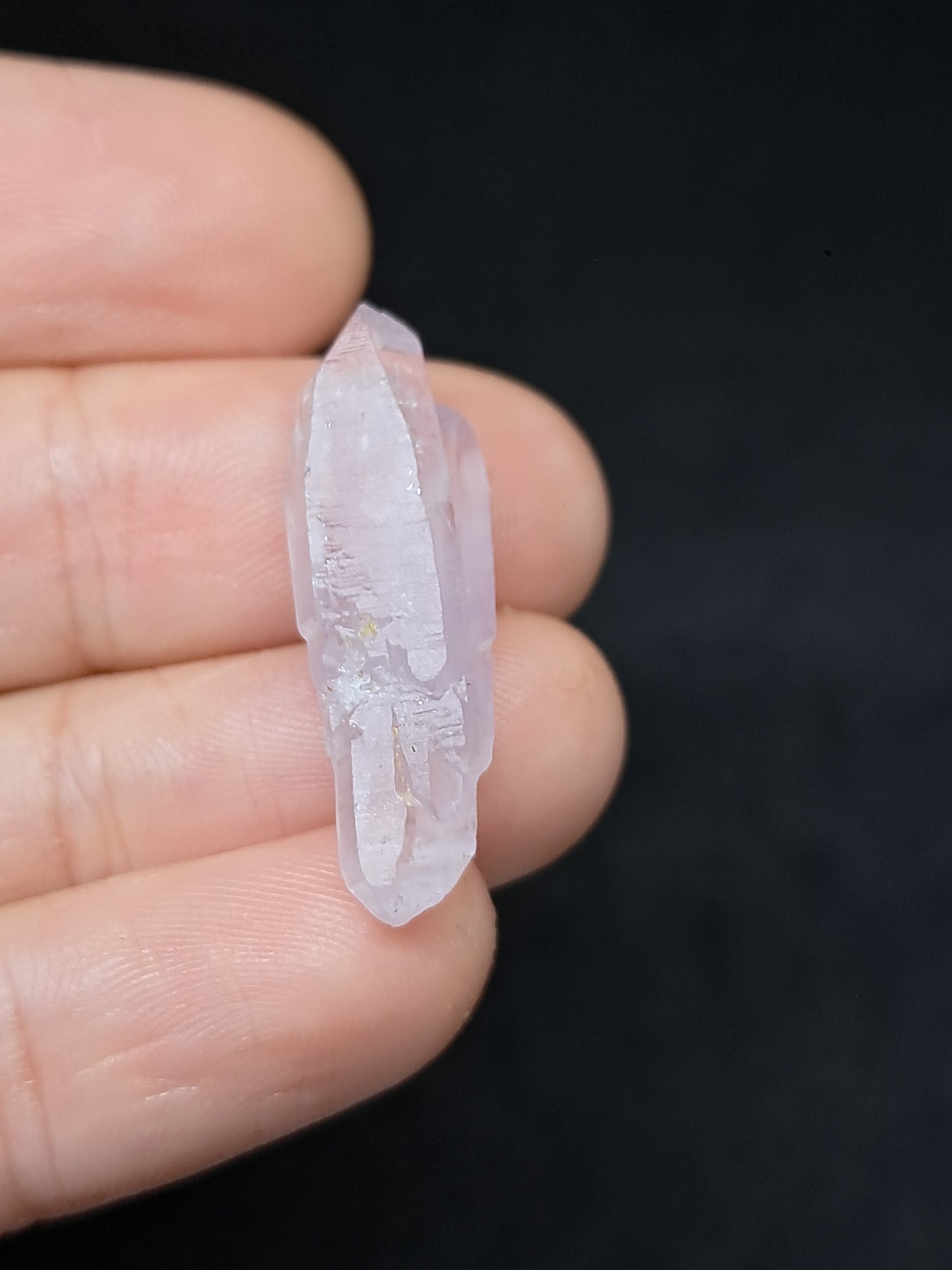 Esceptro Bipunta de Amatista de Veracruz Fusionada (México) | Cristal Natural | Muestra de Mineral #VA53