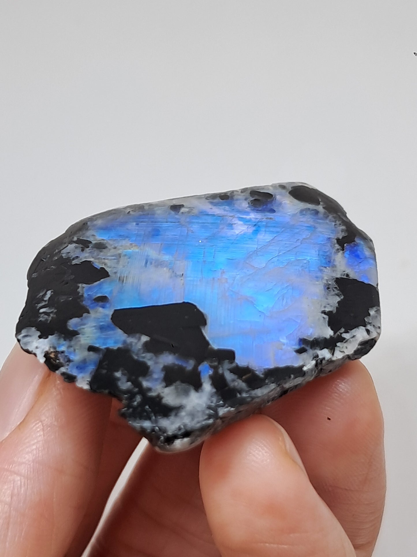 White Labradorite | Rainbow Moonstone *High Grade* (Tamil Nadu) Rough & Polished Stone | Natural Rock #MN22