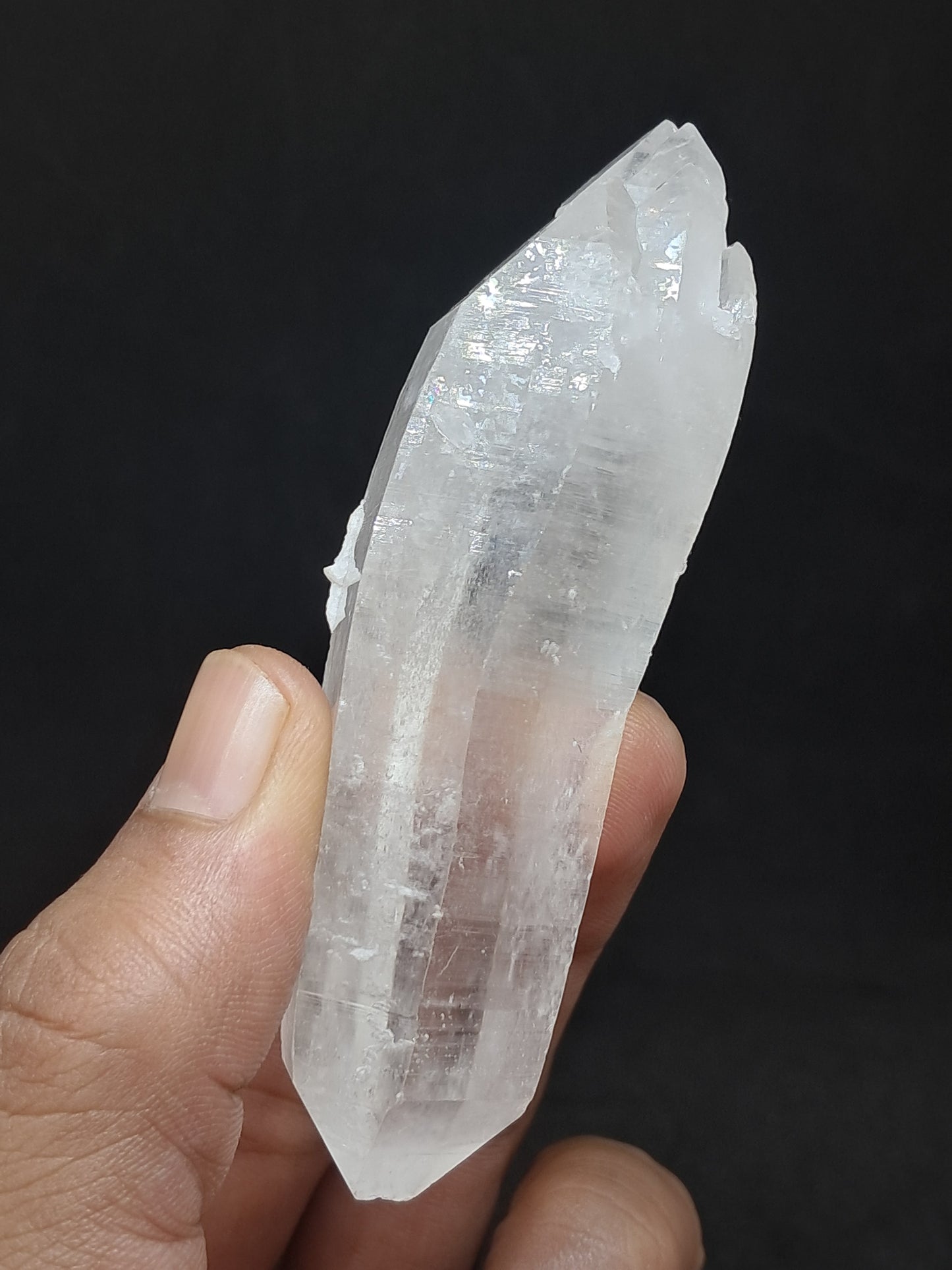 Himalayan Quartz Biterminated Self-healed Point | Natural Crystal | Mineral Specimen #CH68