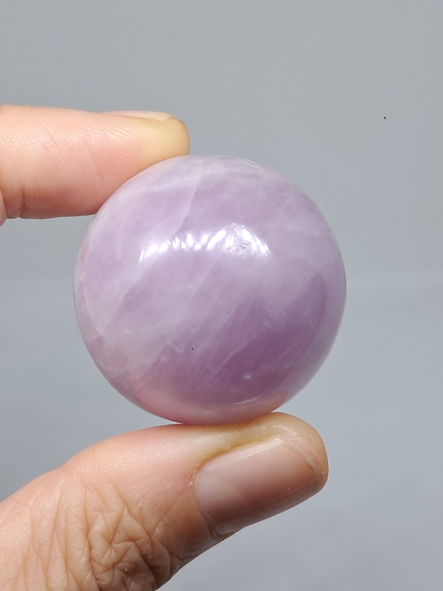 Kunzite Sphere | Polished Stone | Spodumene Natural Crystal