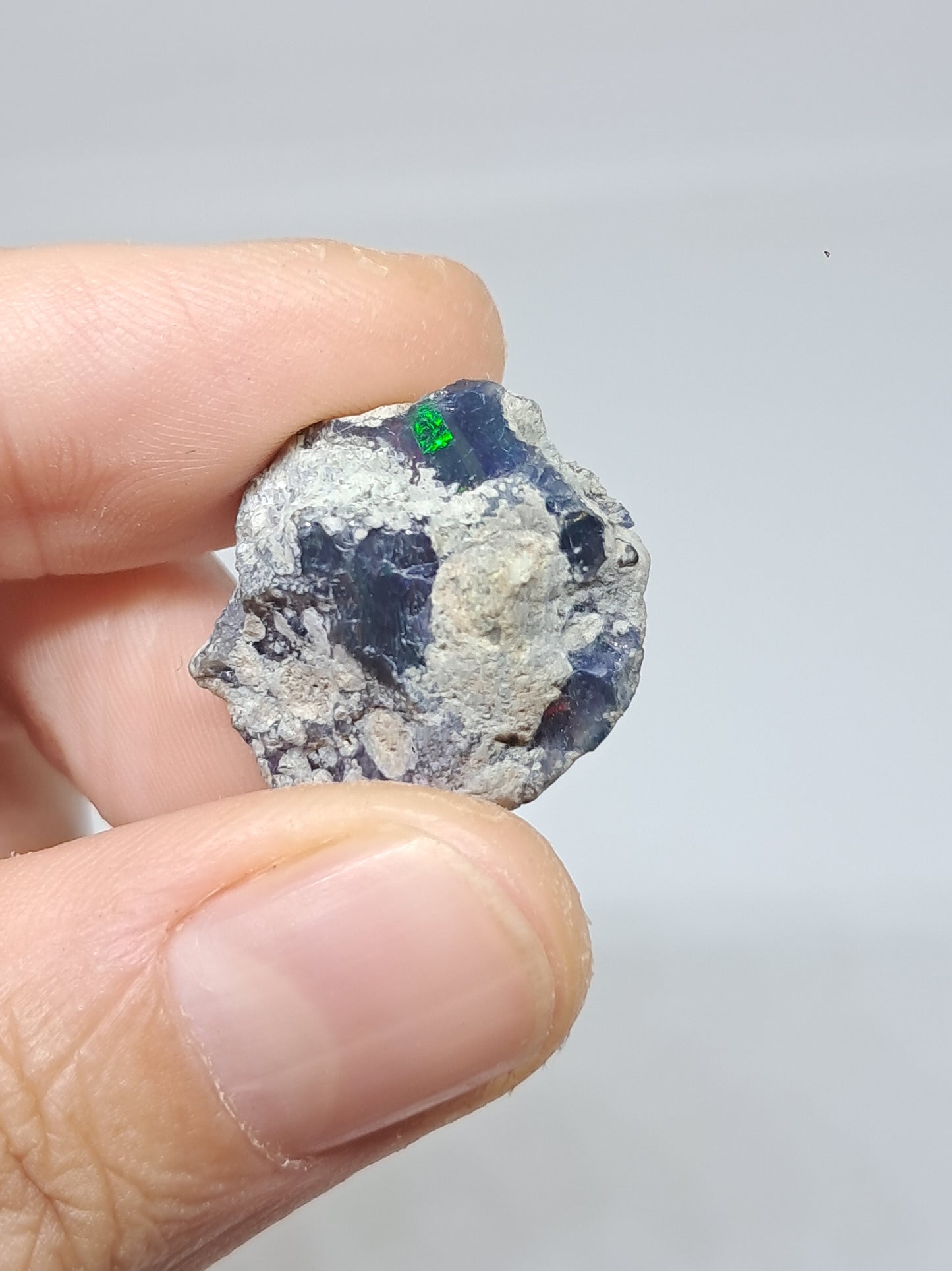 Natural Ethiopian Opal | Black Hydrophane Opal #OP26