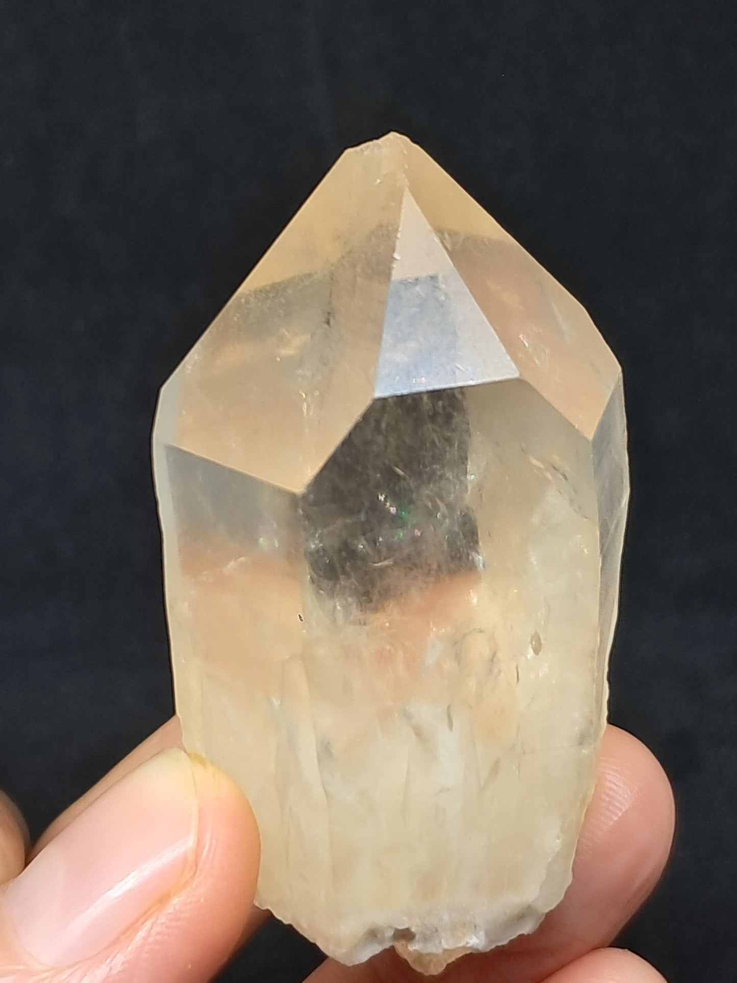 Natural Citrine "Kundalini" (Democratic Republic of Congo) Crystal Point | Mineral Specimen #CTN18