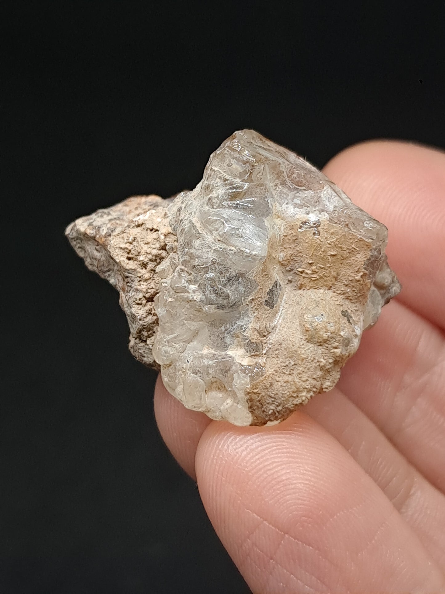 Hyalite Opal on Matrix (Mexico) Rough Crystal Stone | UV-Reactive Mineral Specimen #OH11