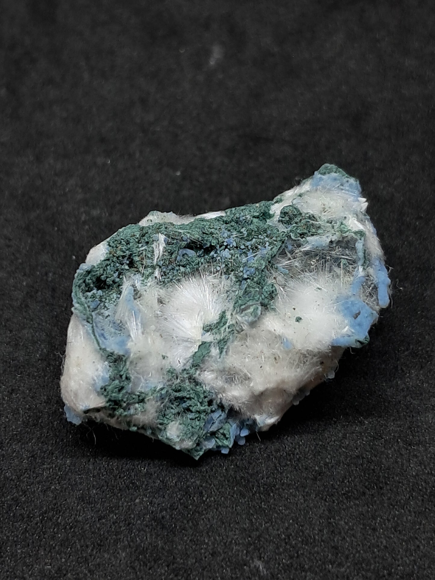 Okenite on Chalcedony (Mumbai) Mineral Specimen | Natural Crystal #OK39