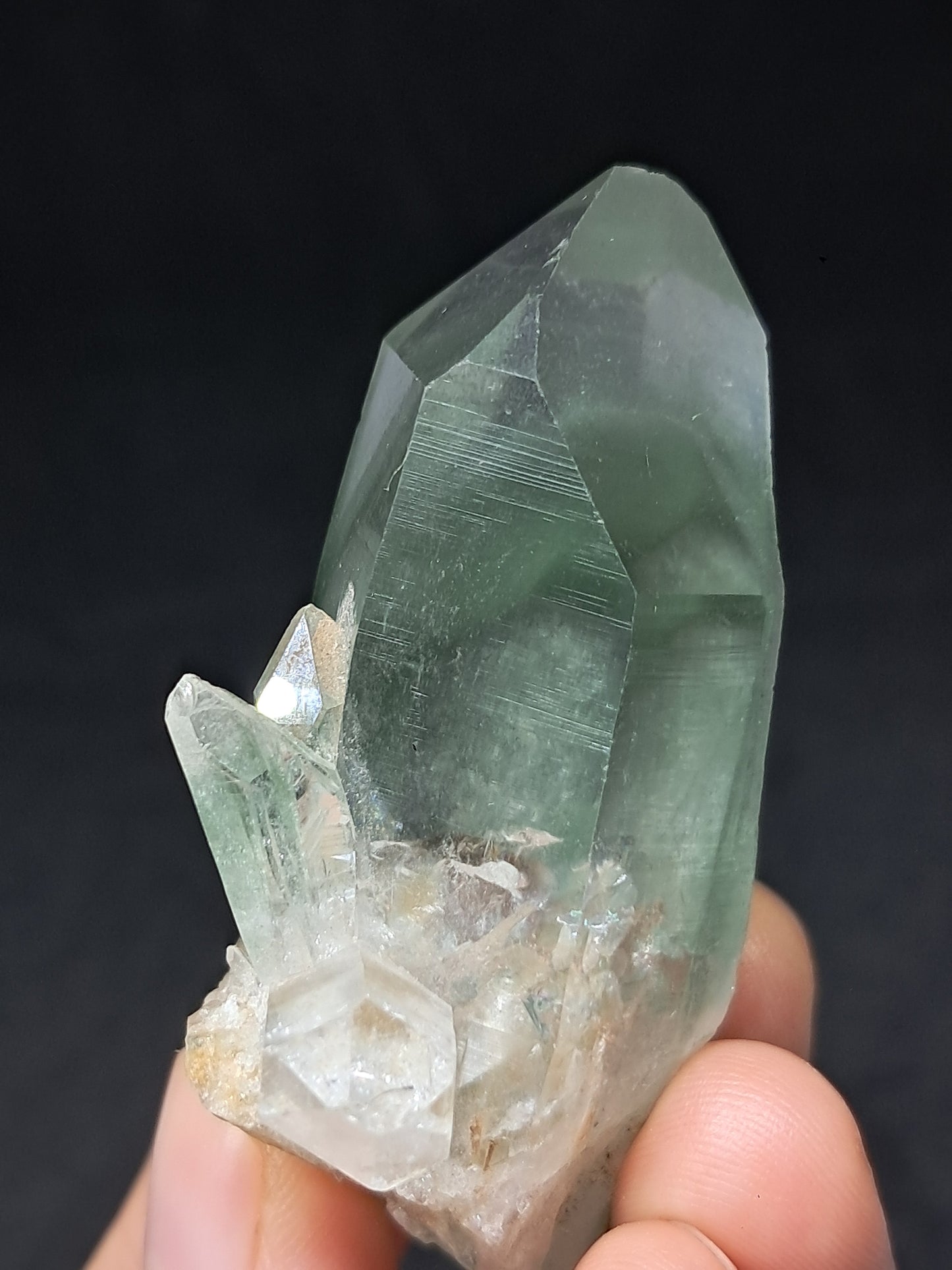 Chlorite Phantom *Bridge* Quartz (Kullu) Natural Crystal | Garden Chamanic #CQ78