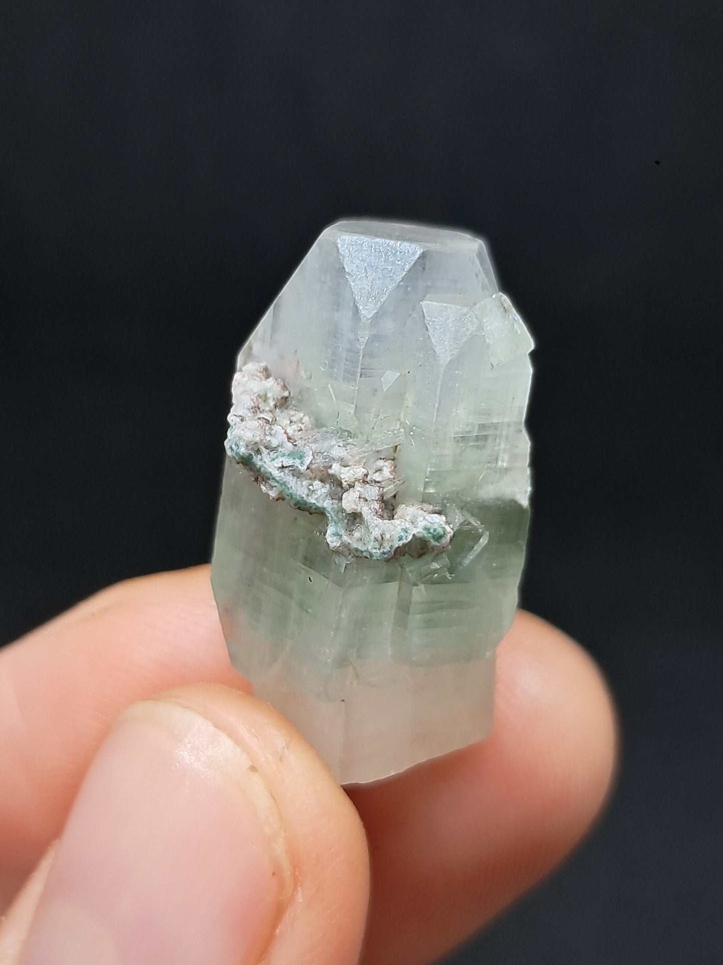 Green Apophyllite (Fluorapophyllite) (Ajanta) Natural Crystal | Mineral Specimen #GA37