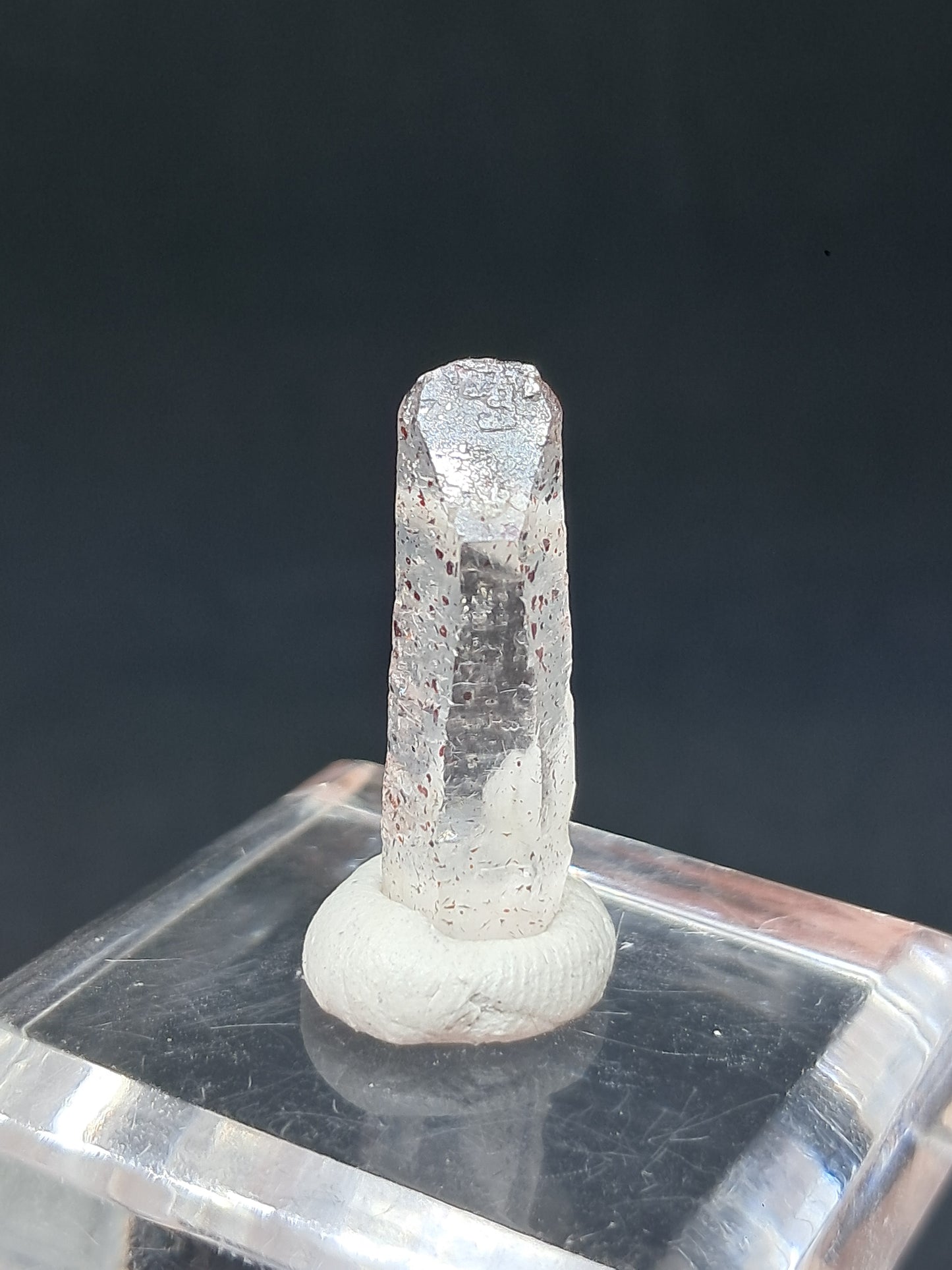 Quartz w/ Hematite Inclusions (Karur) Natural Crystal Point | Mineral Specimen #HPQ70