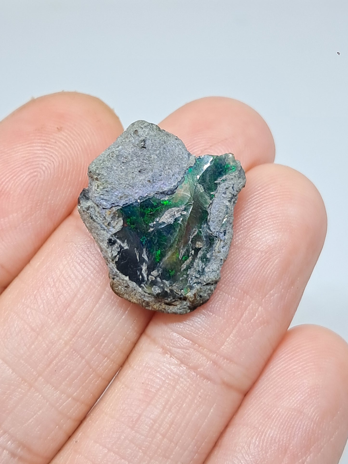 Natural Ethiopian Opal | Black Hydrophane Opal #OP27