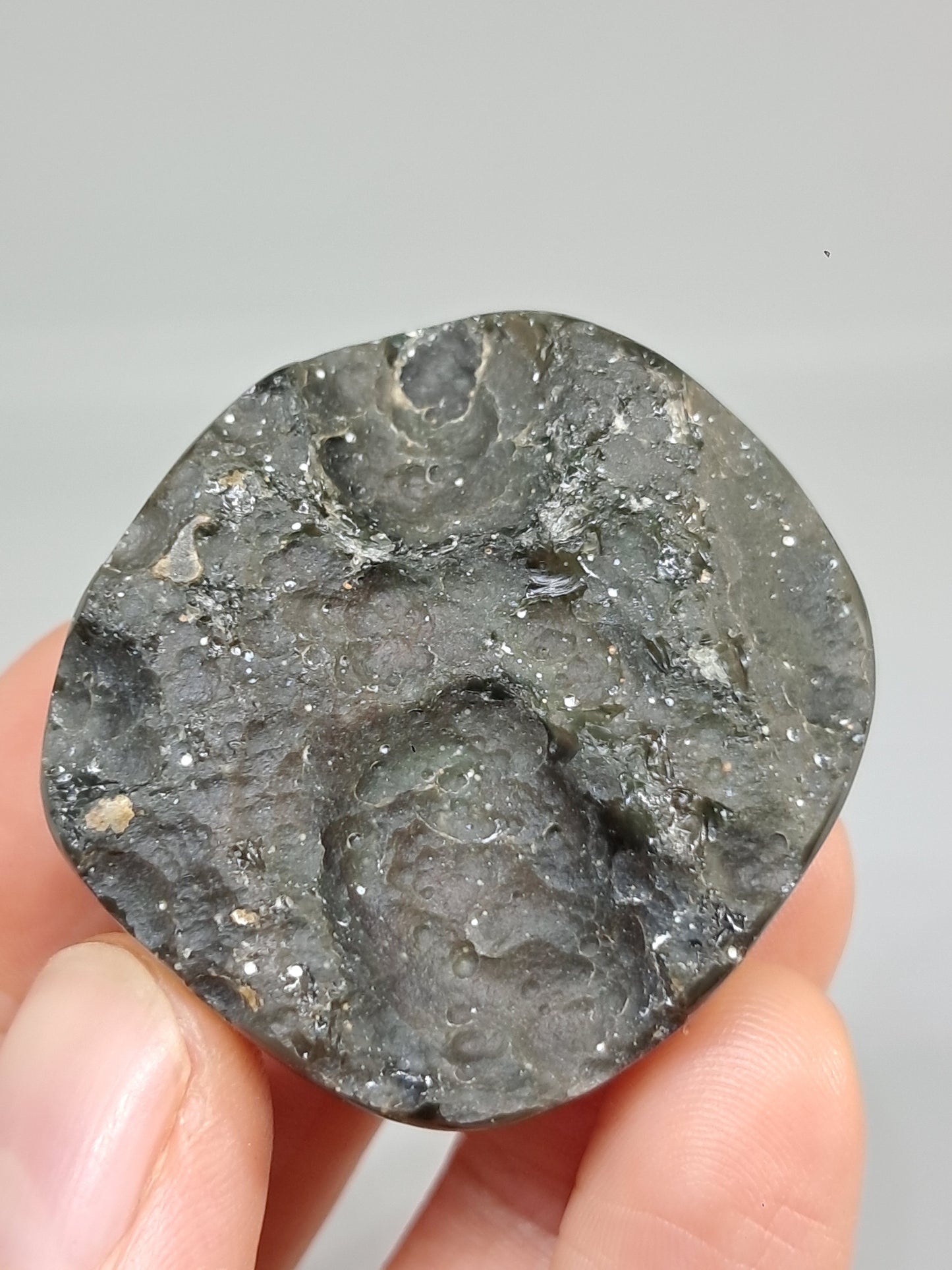 Rainbow Obsidian (Mexico) Natural Stone | Half Polished Half Rough #RO12