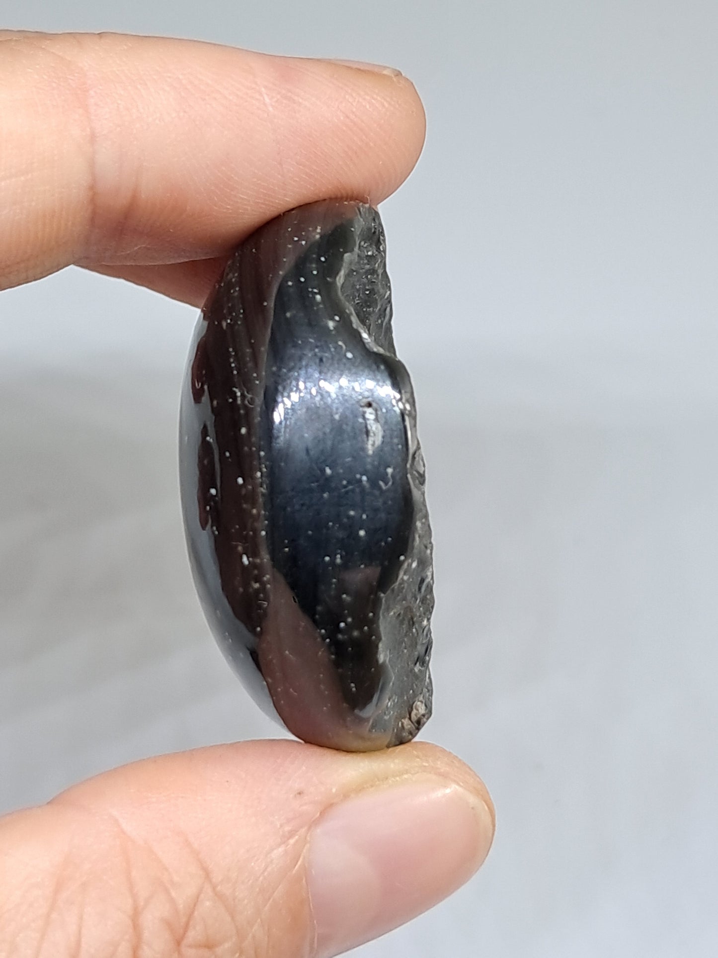 Rainbow Obsidian (Mexico) Natural Stone | Half Polished Half Rough #RO12