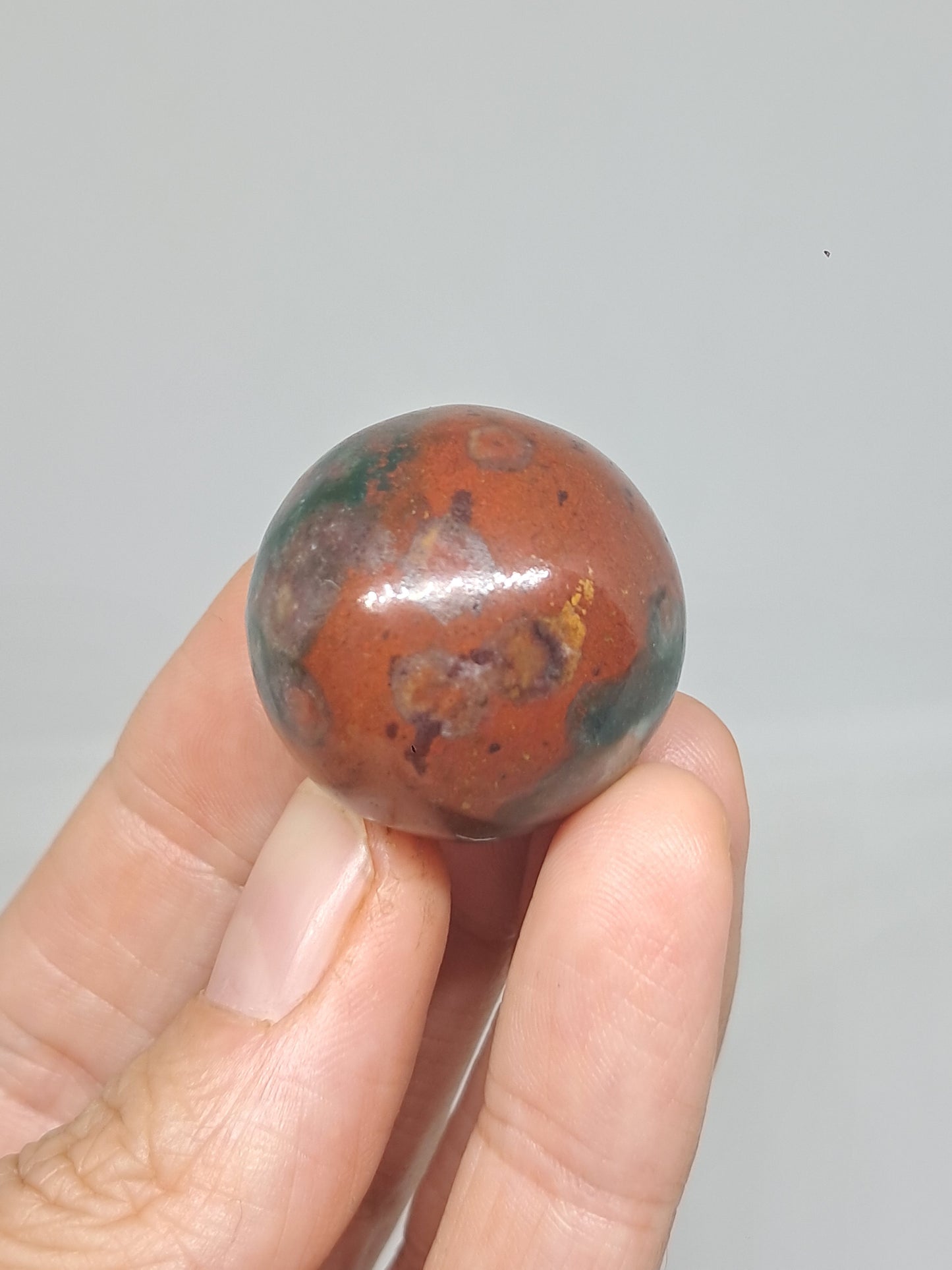 Esfera de piedra de sangre | Piedras pulidas | Cristales naturales #BS4
