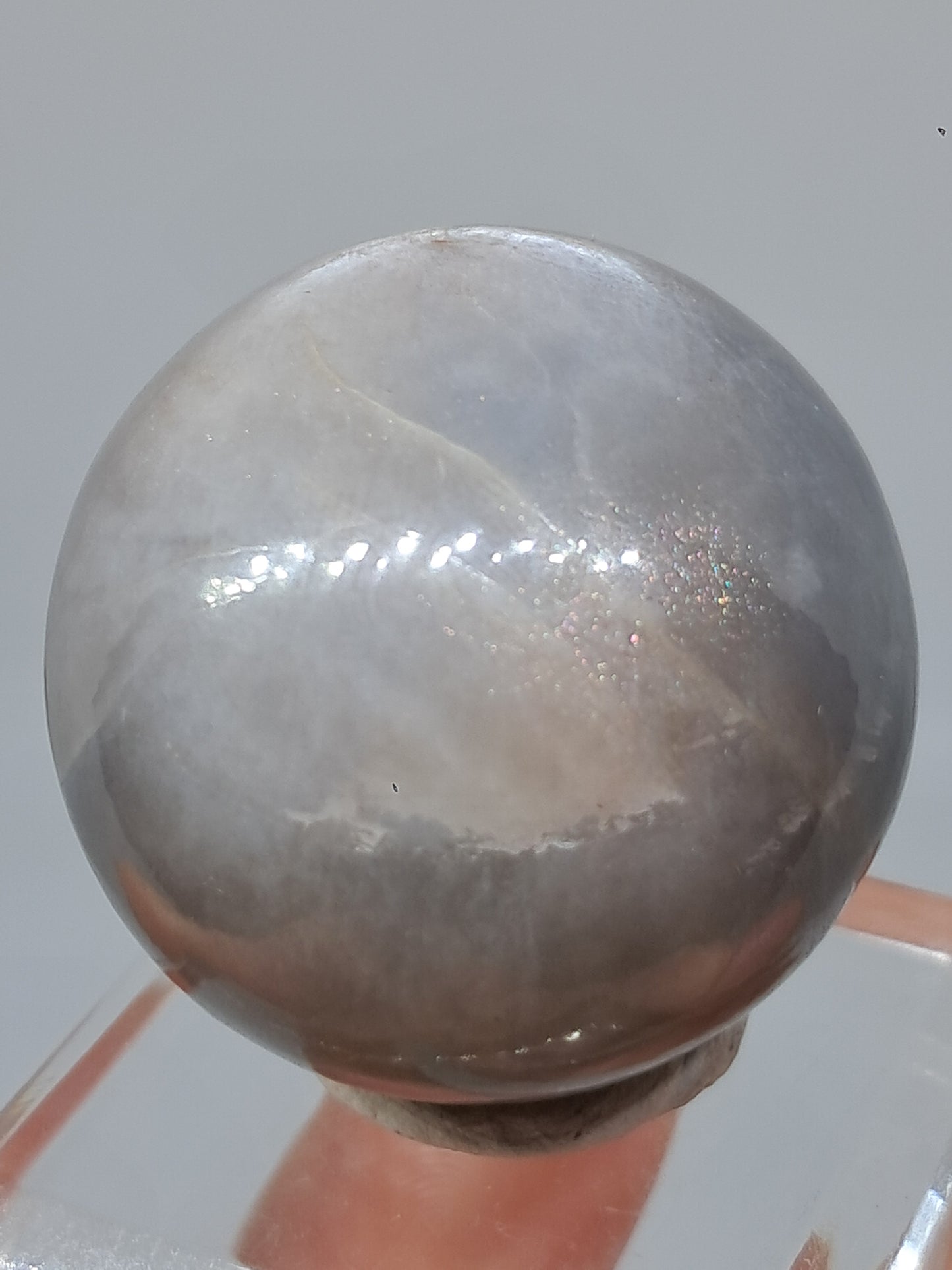 Grey Moonstone Palmstone | Silver Sheen | Good Quality Natural Stone