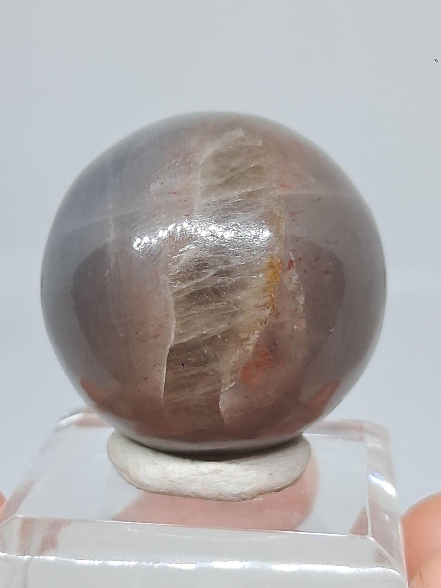 Grey Moonstone Palmstone | Silver Sheen | Good Quality Natural Stone