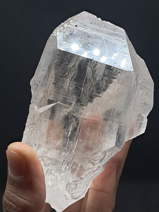 Himalayan Quartz Crystal Point with Magnetite Inclusions | High Grade | Natural Stone | Mineral Specimen #CH53