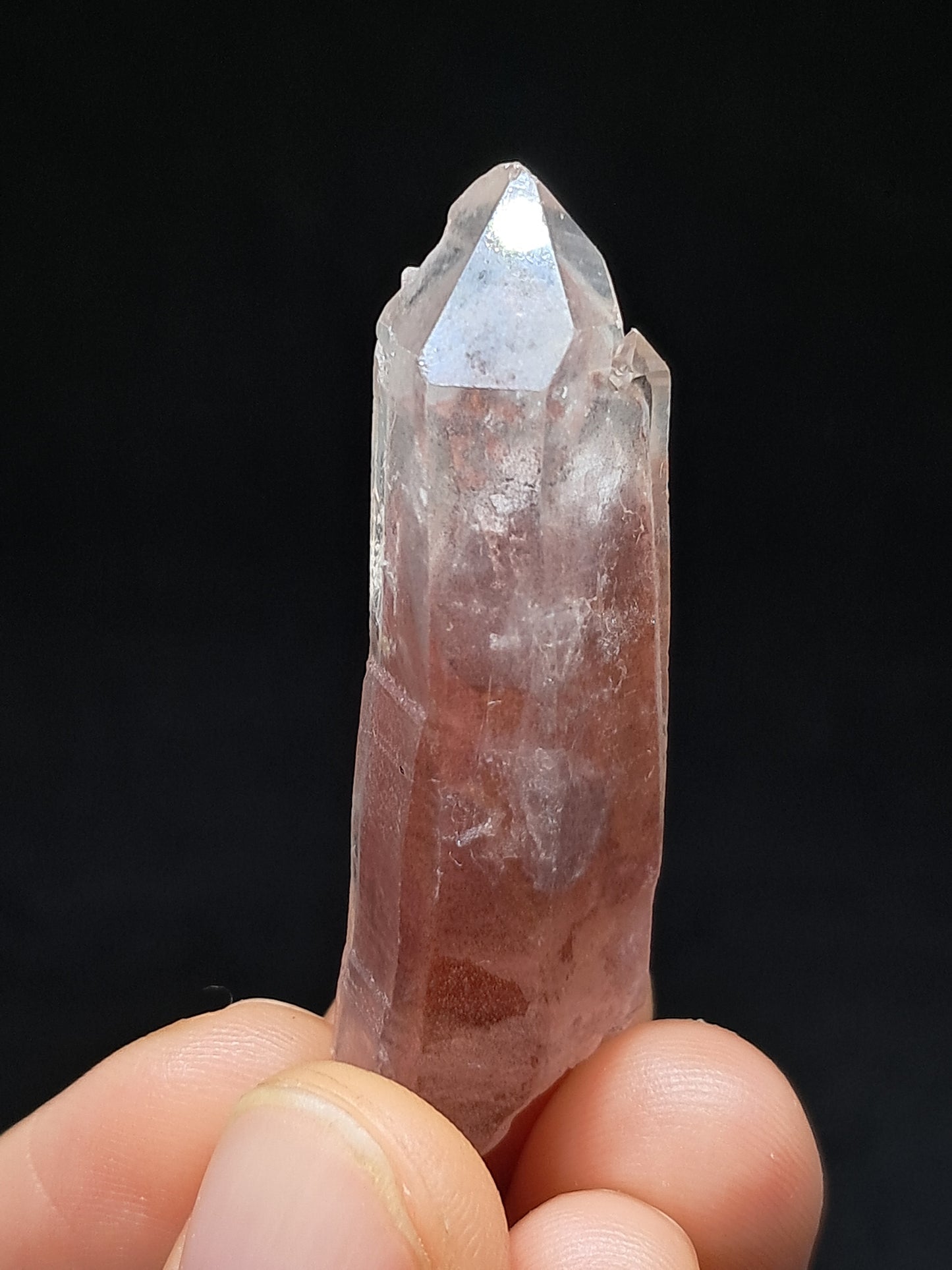 Hematite Phantom Quartz (Telangana) | Natural Crystal | Mineral Specimen #HPQ56