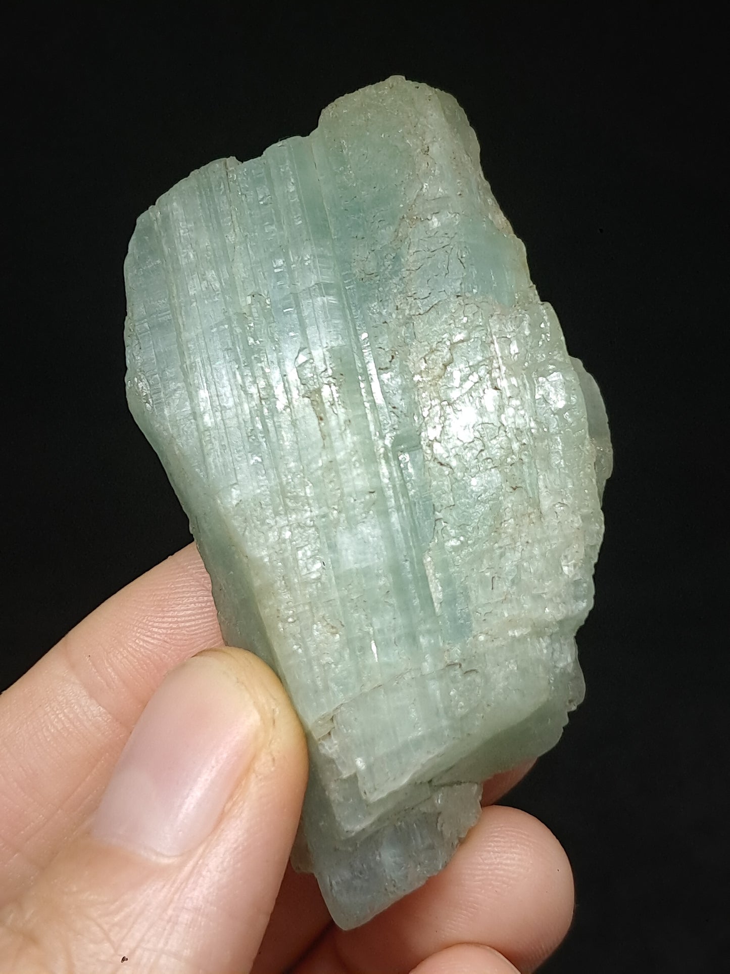 Aquamarine (Andhra Pradesh) Rough Natural Crystal | Mineral Specimen #AQM40
