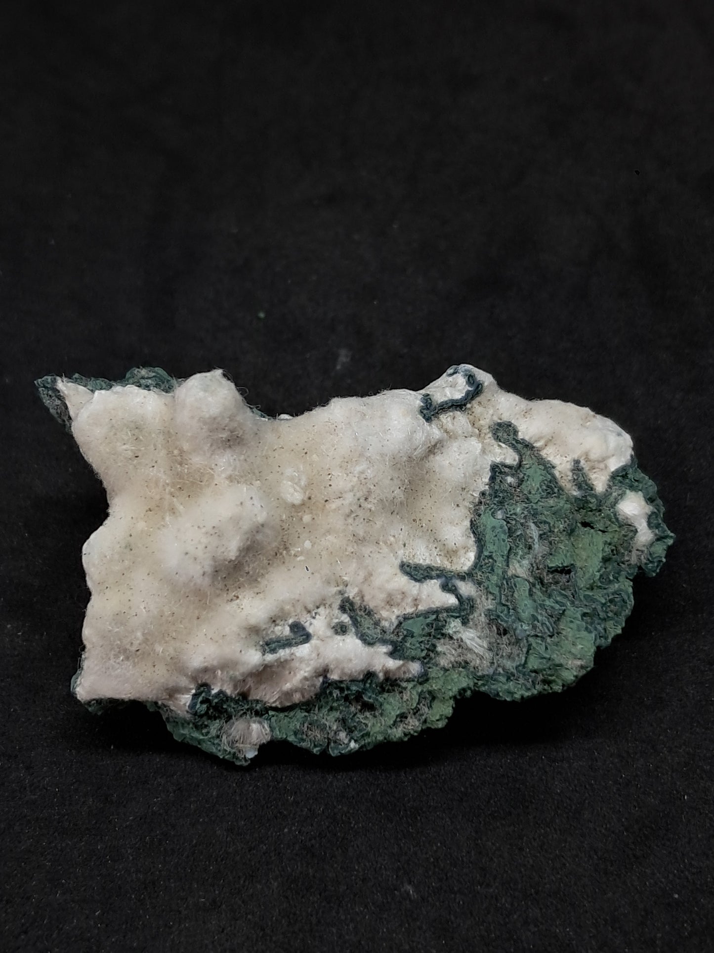 Okenite on Chalcedony (Mumbai) Mineral Specimen | Natural Crystal #OK40