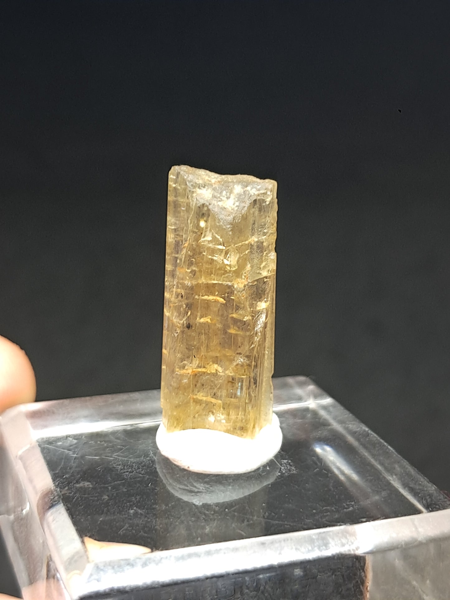 Fluorescent Natural Scapolite Crystal (Karur) UV Reactive | Rough Stone | Mineral Specimen #SCP13