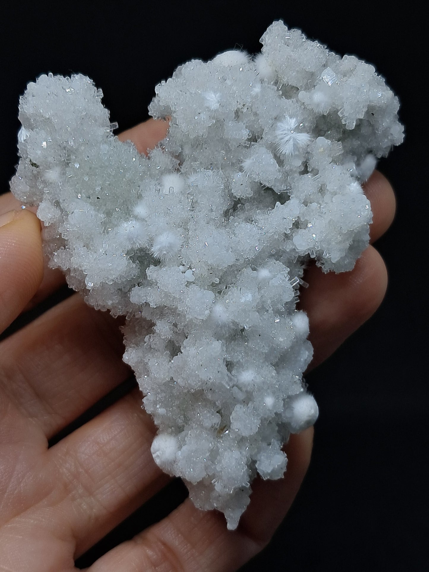 Okenite w/ Apophyllite Cluster (Mumbai) Mineral Specimen | Collector Grade | Natural Crystal #OK26