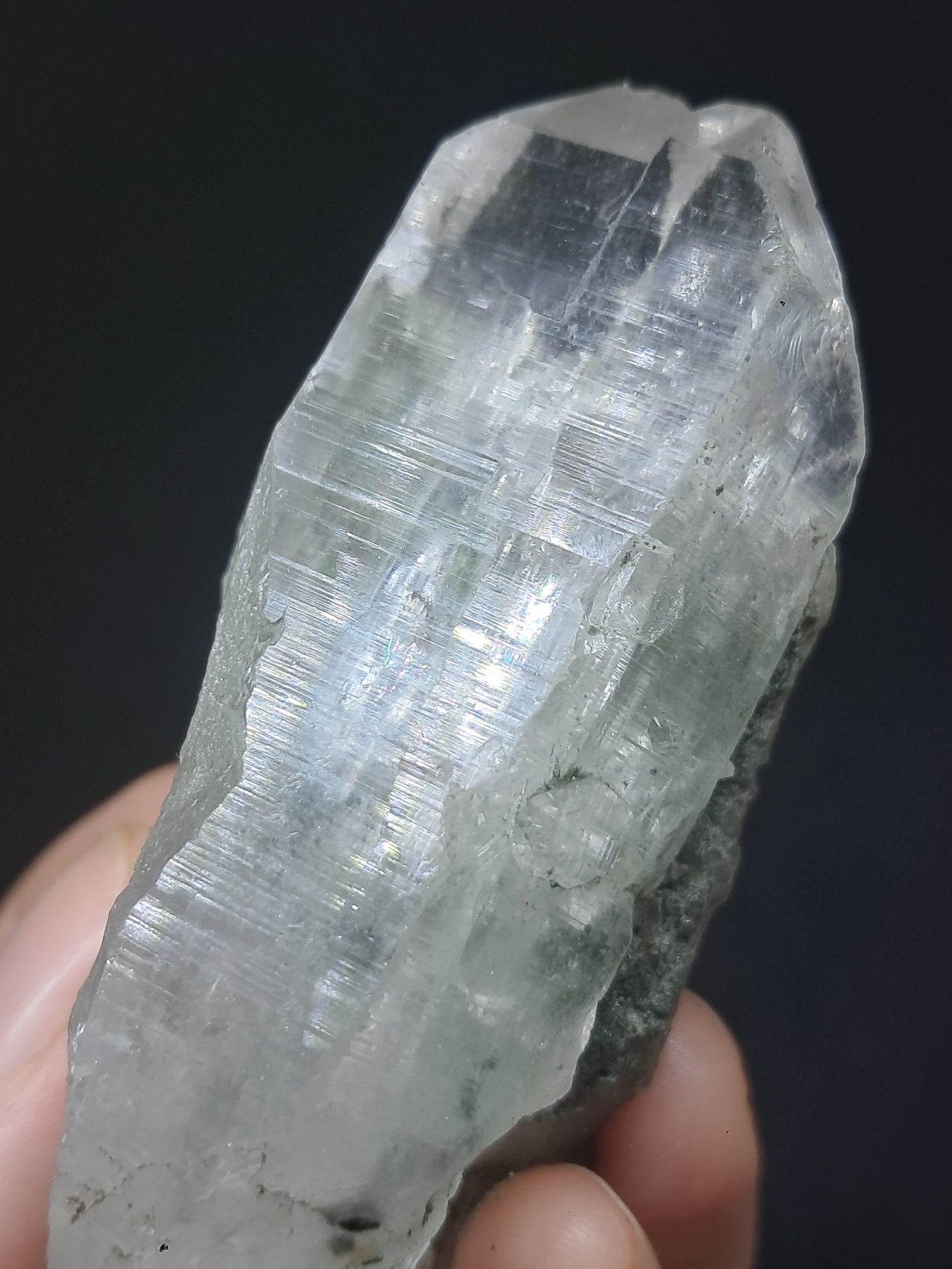 Chlorite Quartz (Kullu) Natural Point | Garden Chamanic Crystal #CQ61
