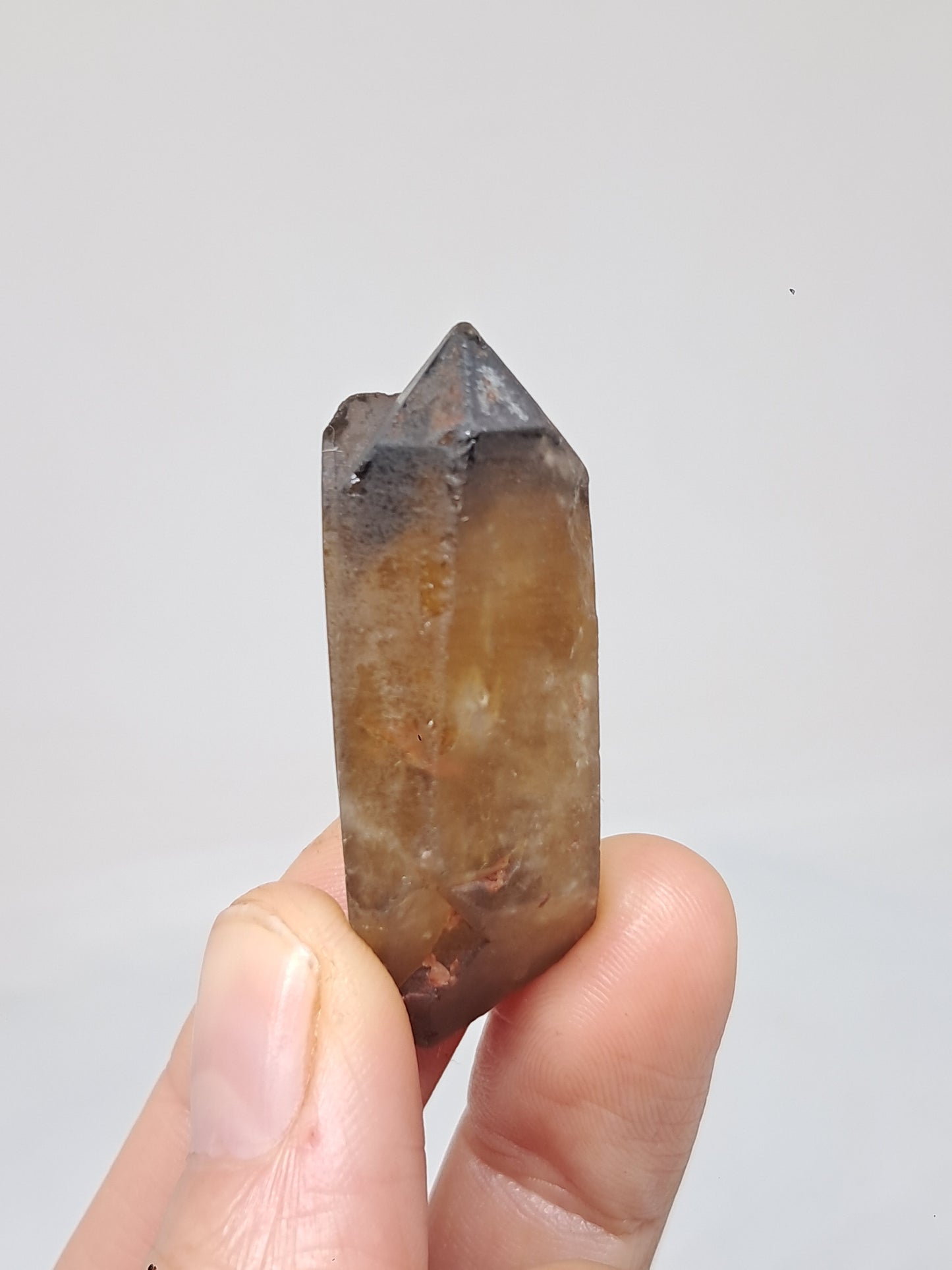 Natural Citrine (DRC) Double Terminated Crystal Point | Mineral Specimen #CTN25