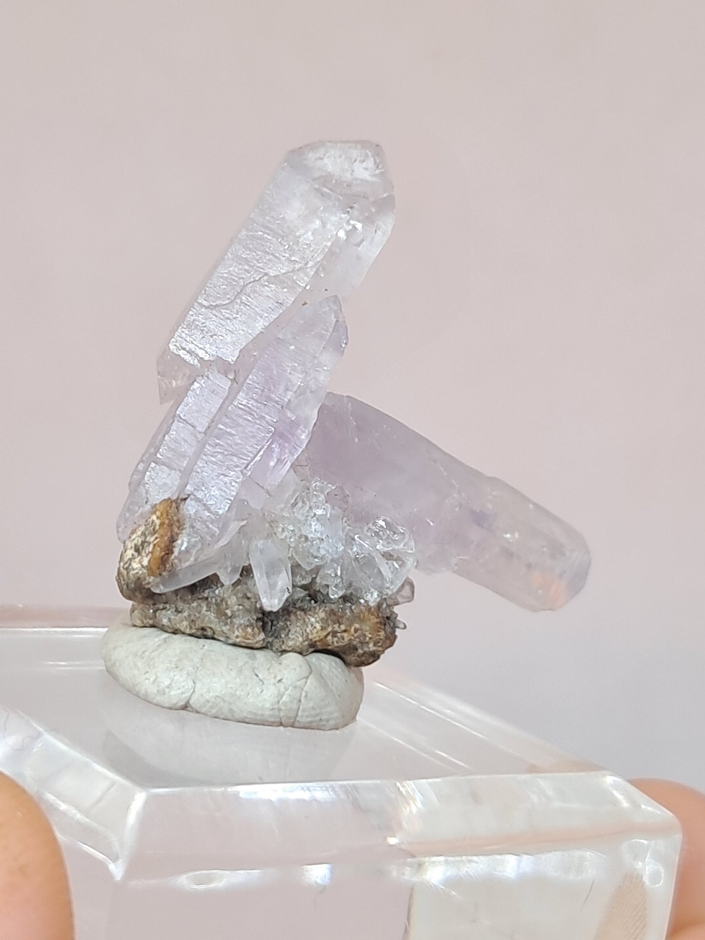 Veracruz Amethyst Scepter Crystals on Matrix (Mexico) | Natural Cluster | Mineral Specimen #VA27