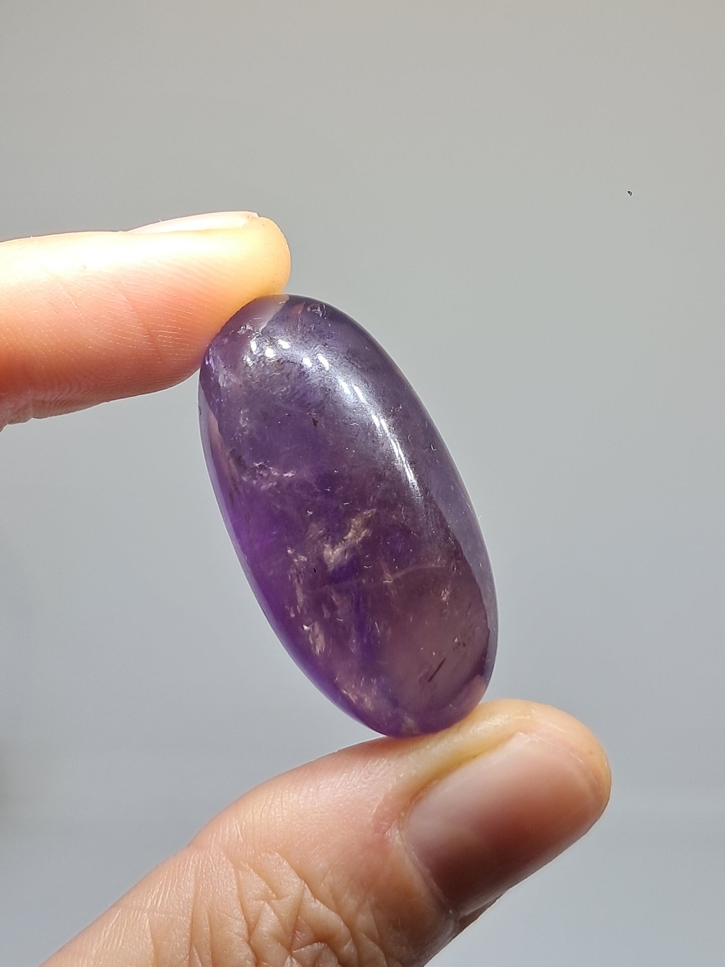 Ametrine Shivalingam (Madagascar) Polished Natural Stone #AMT1