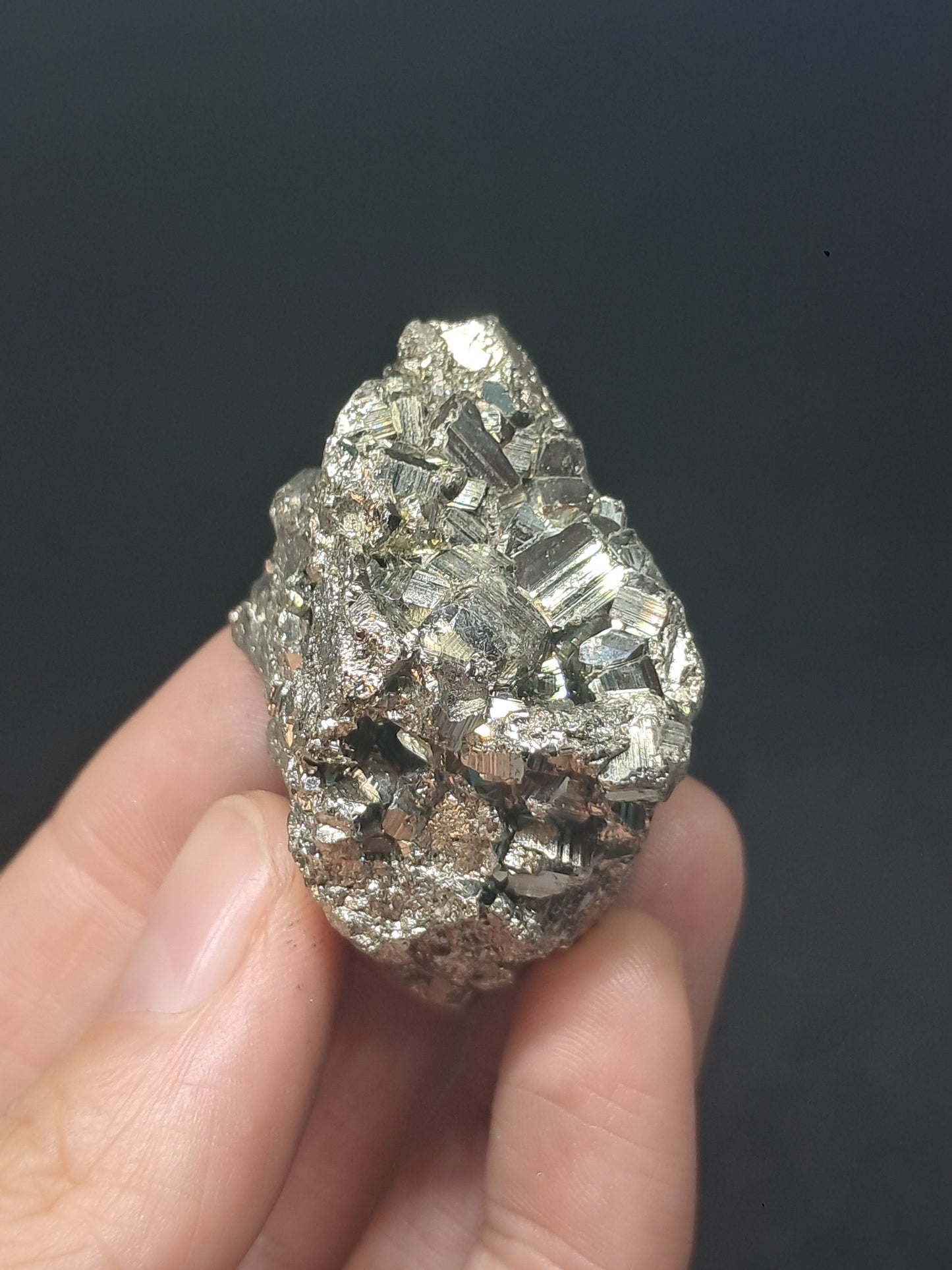Pirita en Bruto (Perú) Drusa Natural | Mineral de Colección | Rocas y Cristales #PR29