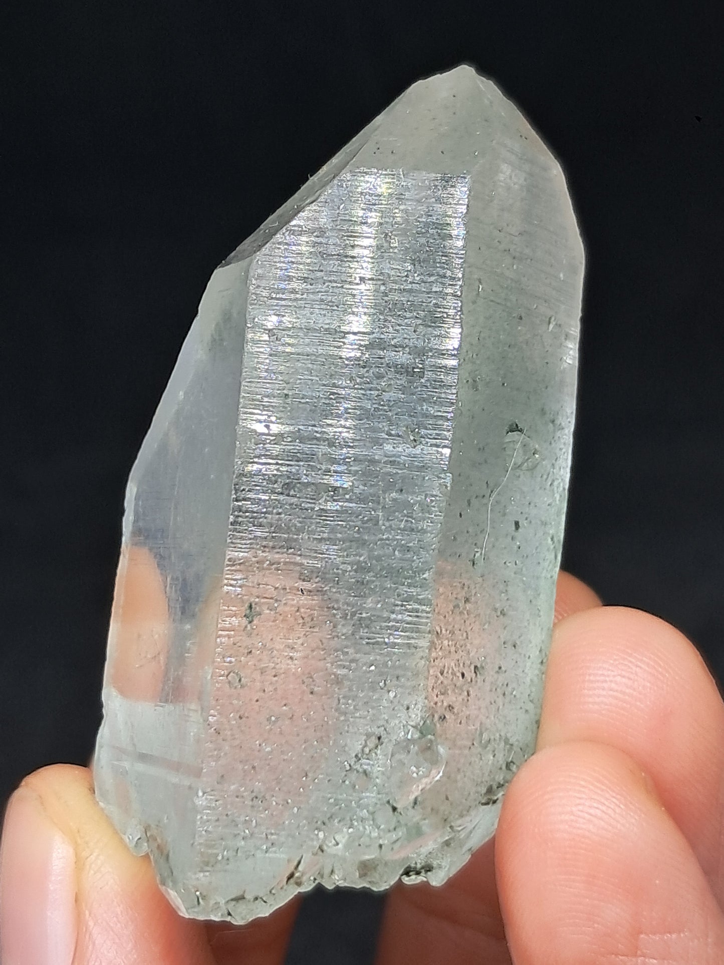 Chlorite Phantom *Self-Healed* Point (Kullu) Natural Crystal | Garden Chamanic Quartz #CQ77
