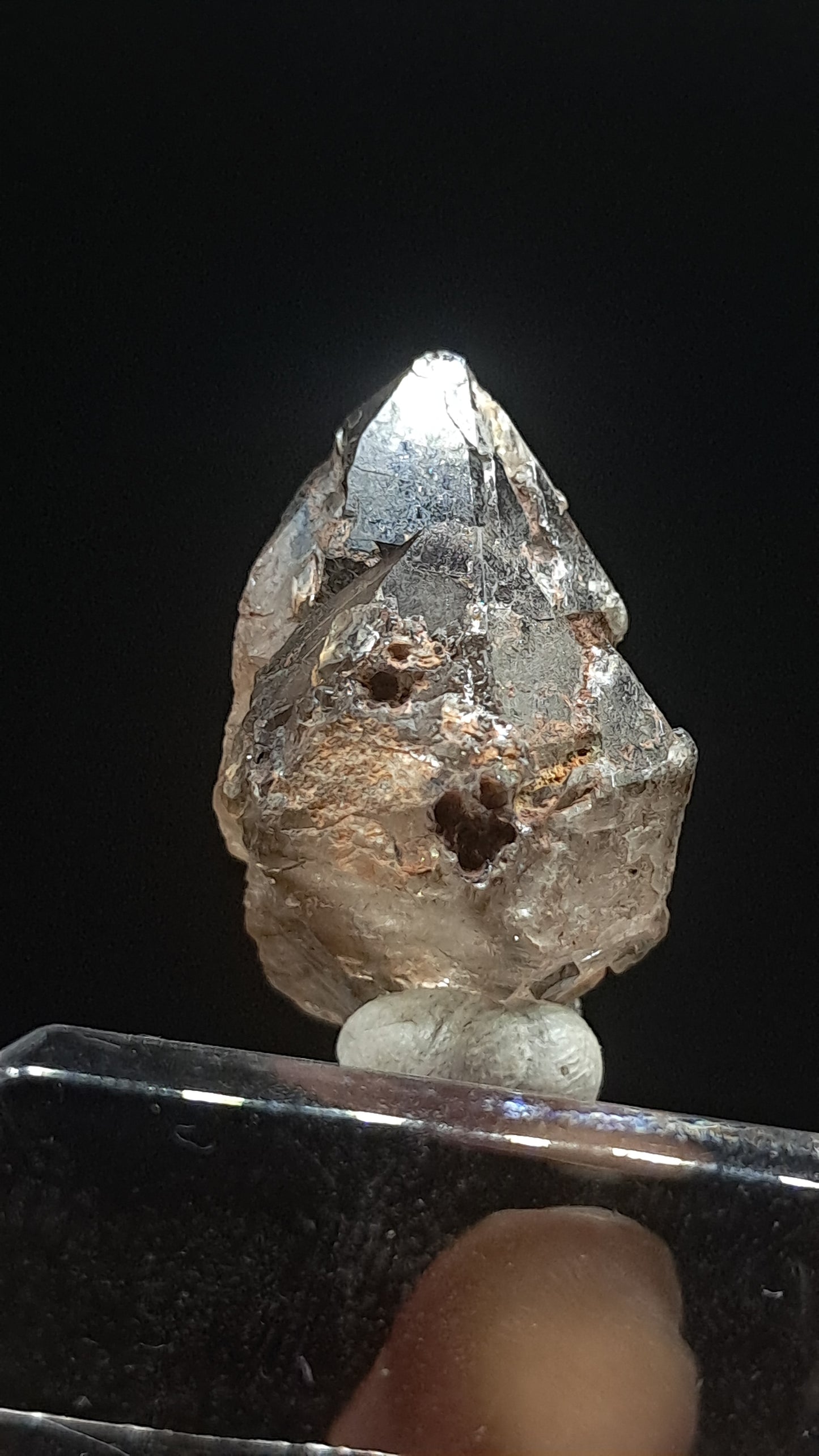 Elestial Smokey Quartz Scepter (Karur) Raw Natural Crystal | Mineral Specimen #EQ23