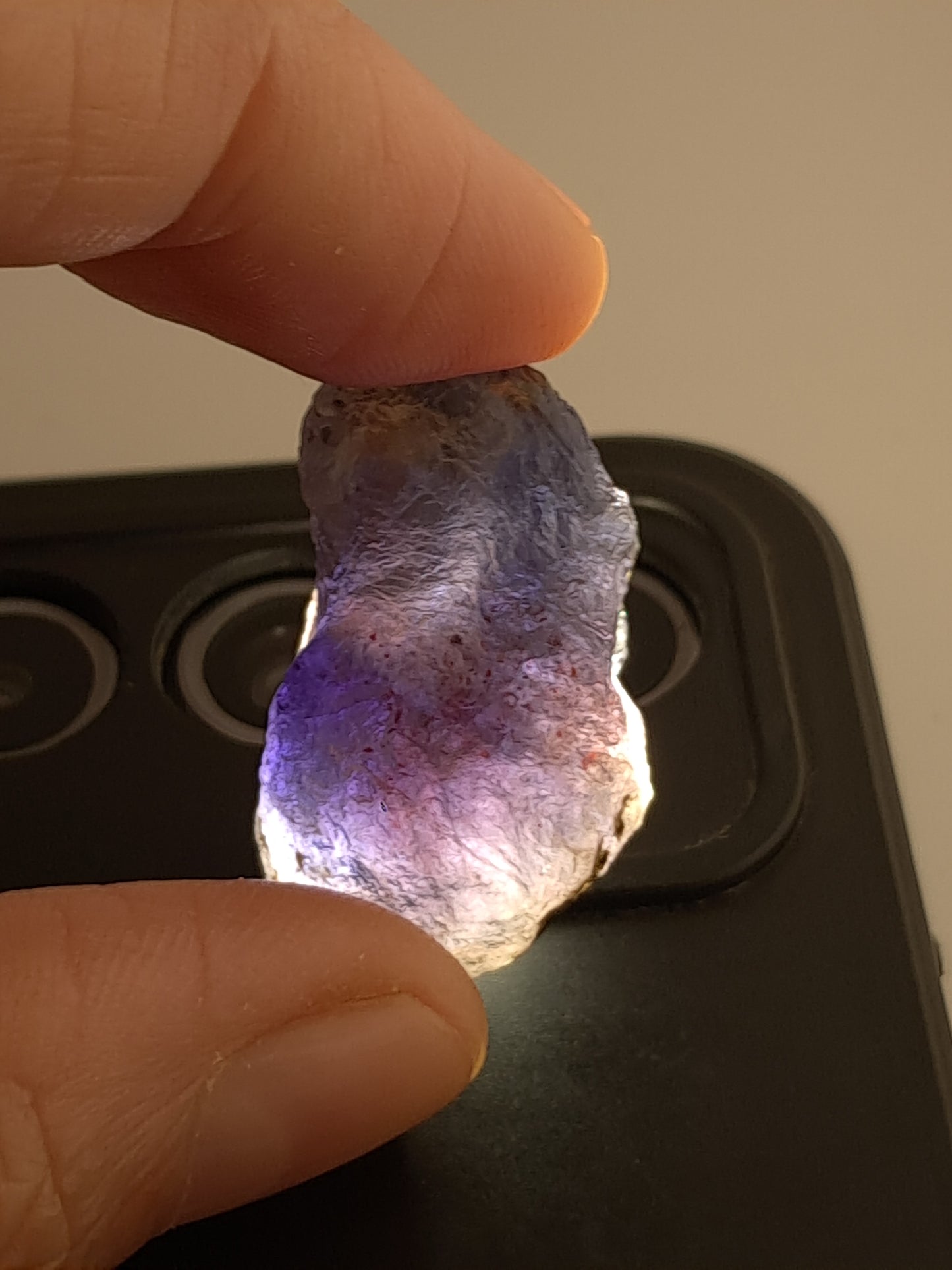 Rough Iolite Crystal w/ Hematite Inclusions (Karur) *Gem Quality* Cordierite | Excelent Pleochroism | Mineral Specimen #IO5
