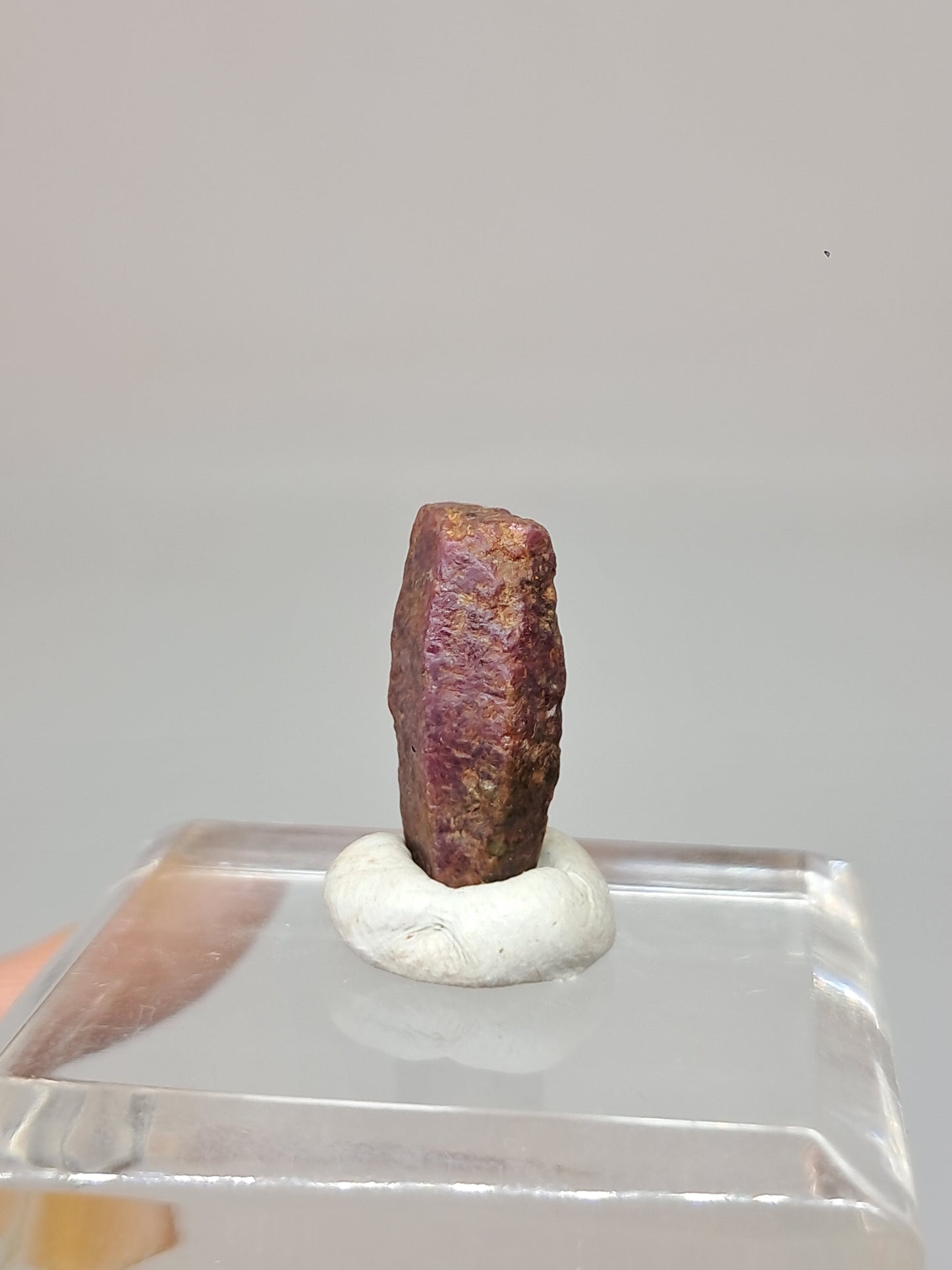 Cristal de rubí en bruto (Tamil Nadu) Piedra natural | Muestra mineral #RB28