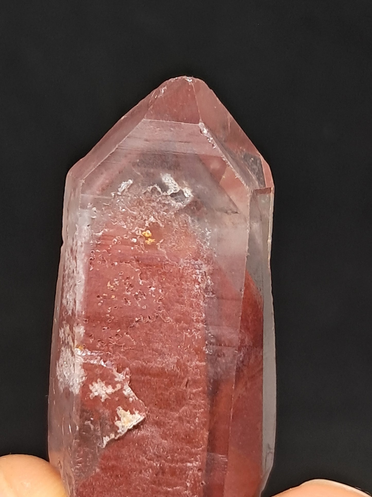 Hematite Phantom Quartz (Telangana) | Natural Crystal | Mineral Specimen #HPQ50