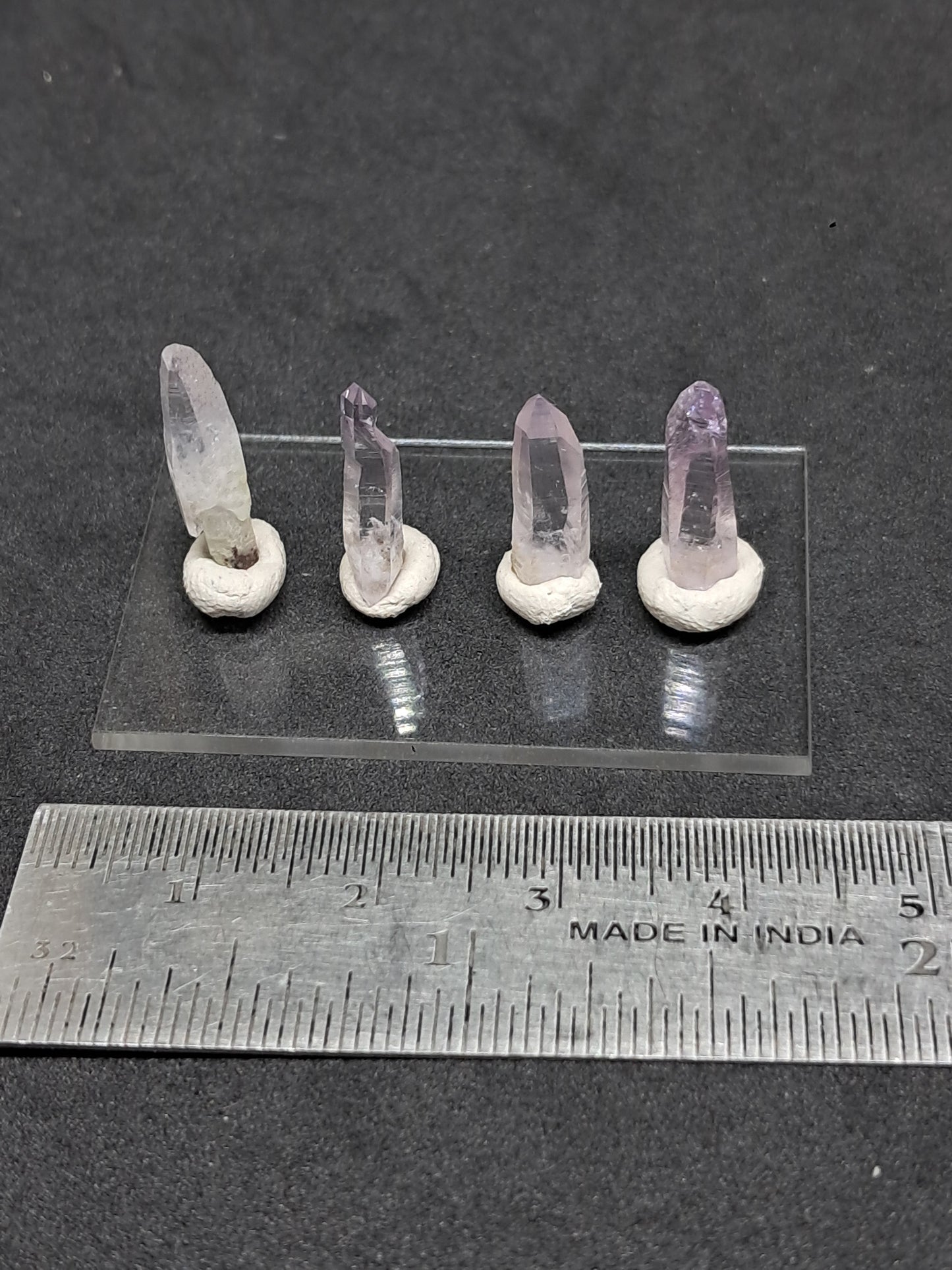Set of 4 Small Veracruz Amethyst Crystal Points (Mexico) | Natural Stones #VA17