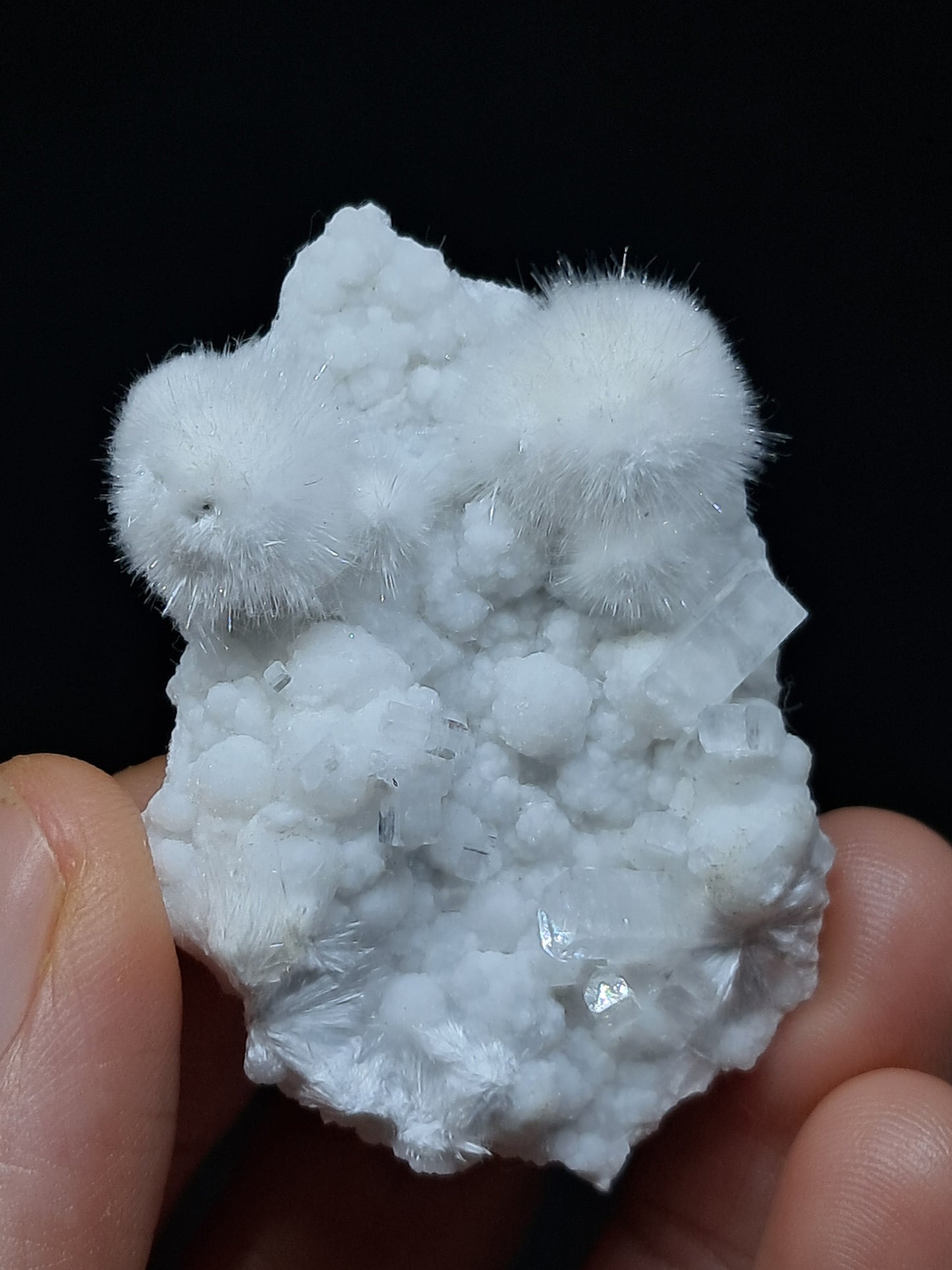 Okenite w/ Gyrolite and Apophyllite Cluster (Mumbai) Mineral Specimen | Collector Grade | Natural Crystal #OK27