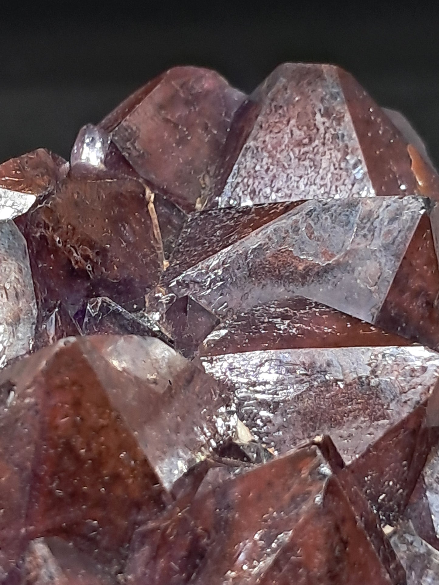 Amethyst Cluster w/ Hematite & Record Keepers (Madhya Pradesh) | Mineral Specimen | Natural Stone #AM8