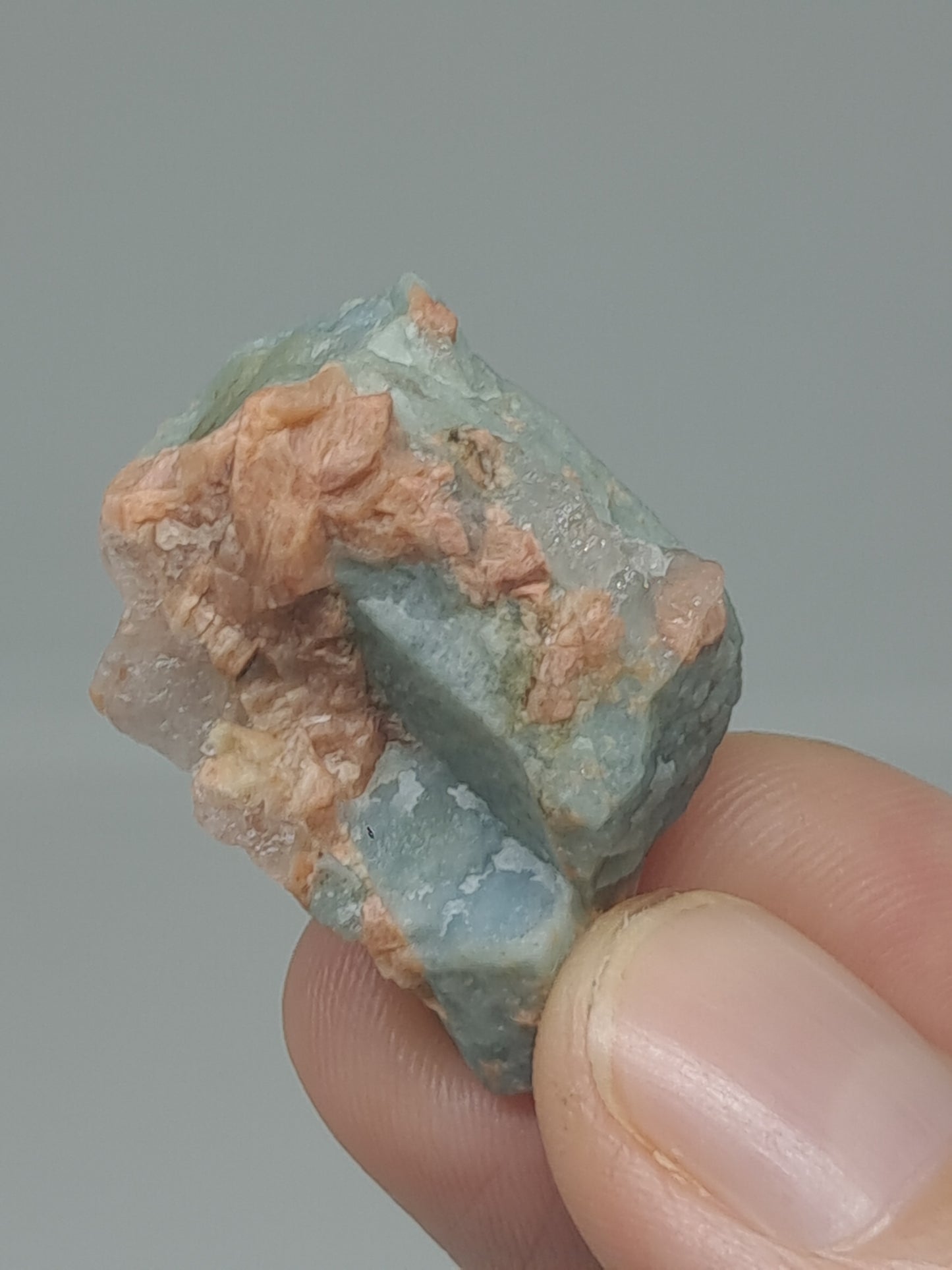 Aquamarine on Matrix (Karur) Rough Natural Crystal | Mineral Specimen #AQM52