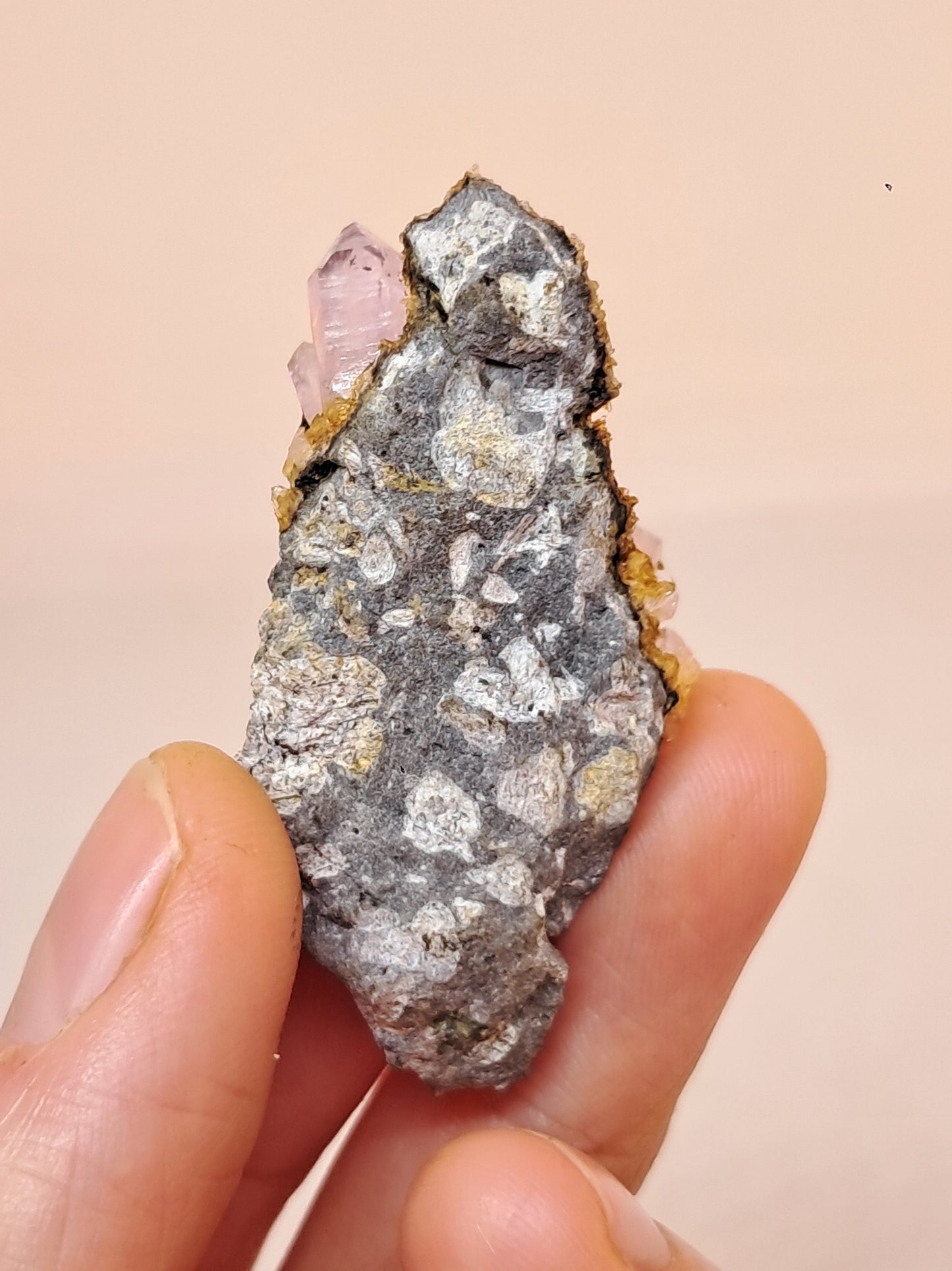 Veracruz Amethyst Crystals on Matrix (Mexico) | Natural Cluster | Mineral Specimen #VA21