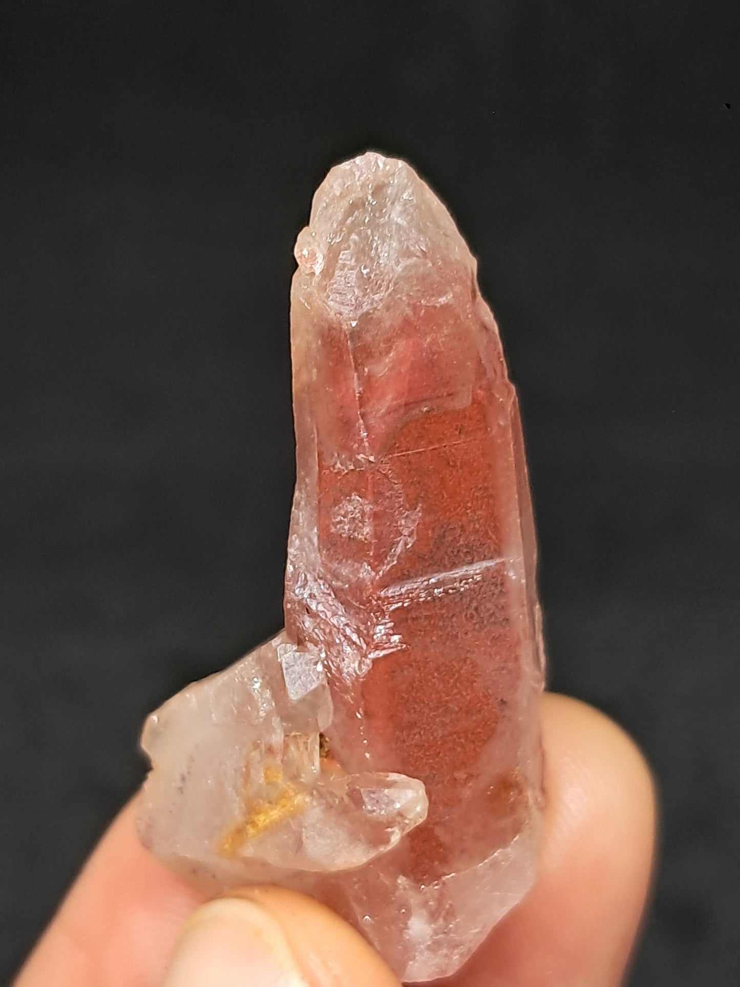 Hematite Phantom Quartz (Telangana) | Natural Crystal | Mineral Specimen #HPQ61