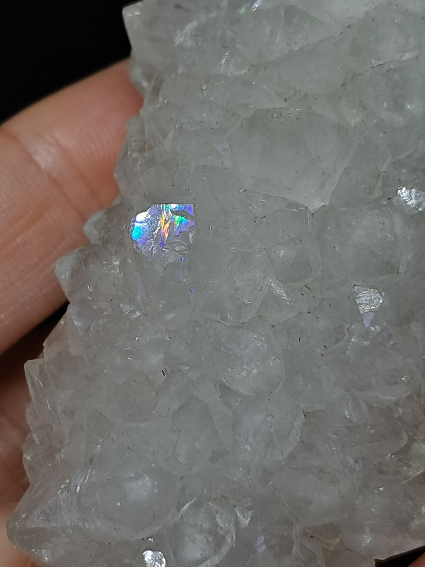 Cuarzo Iris (Aurangabad) | Anandalita | Estalactita | Cristal natural n.° AQ46