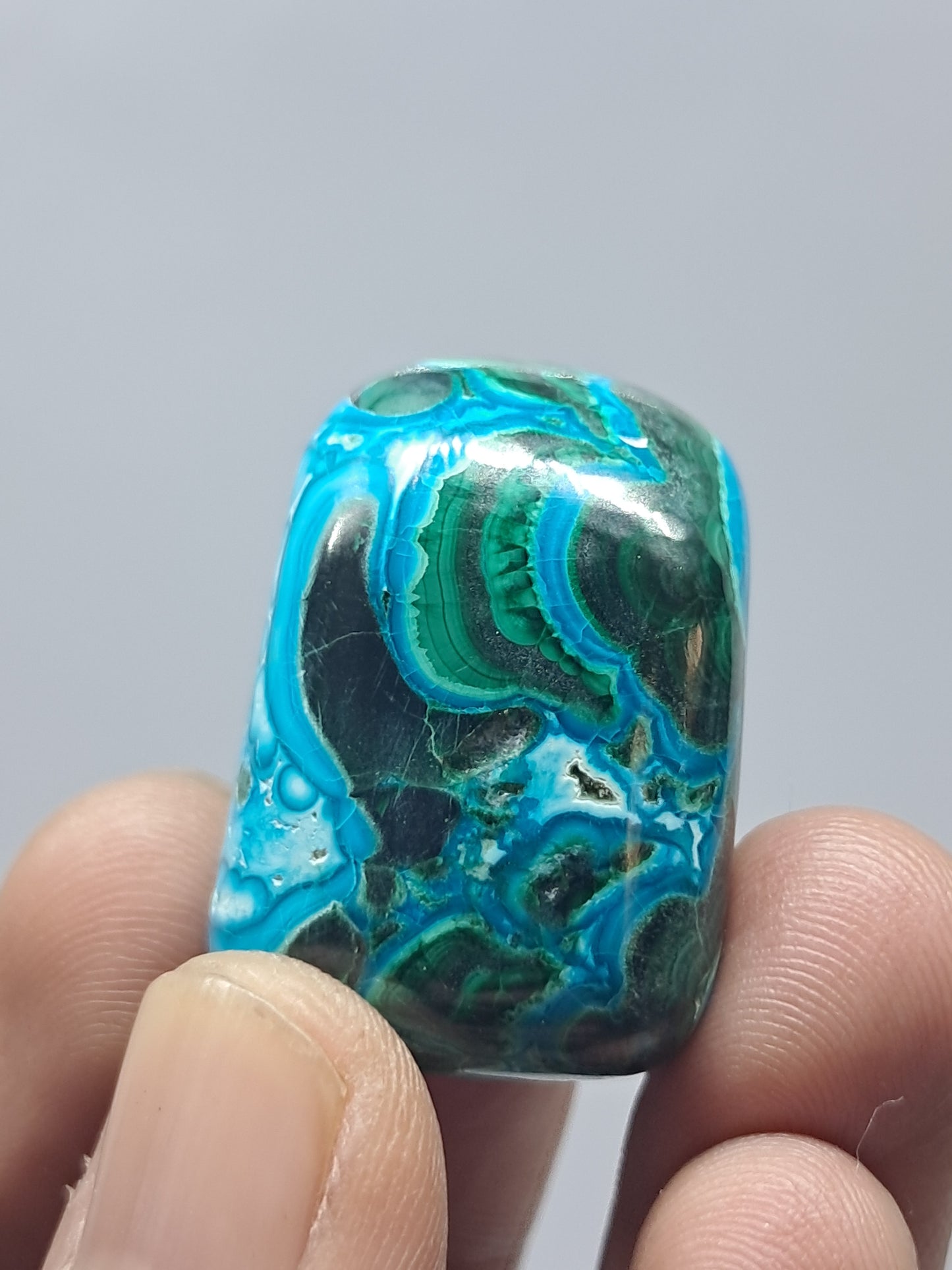 Malaquita crisocola pulida | Piedra natural pulida | Buena calidad #CM23