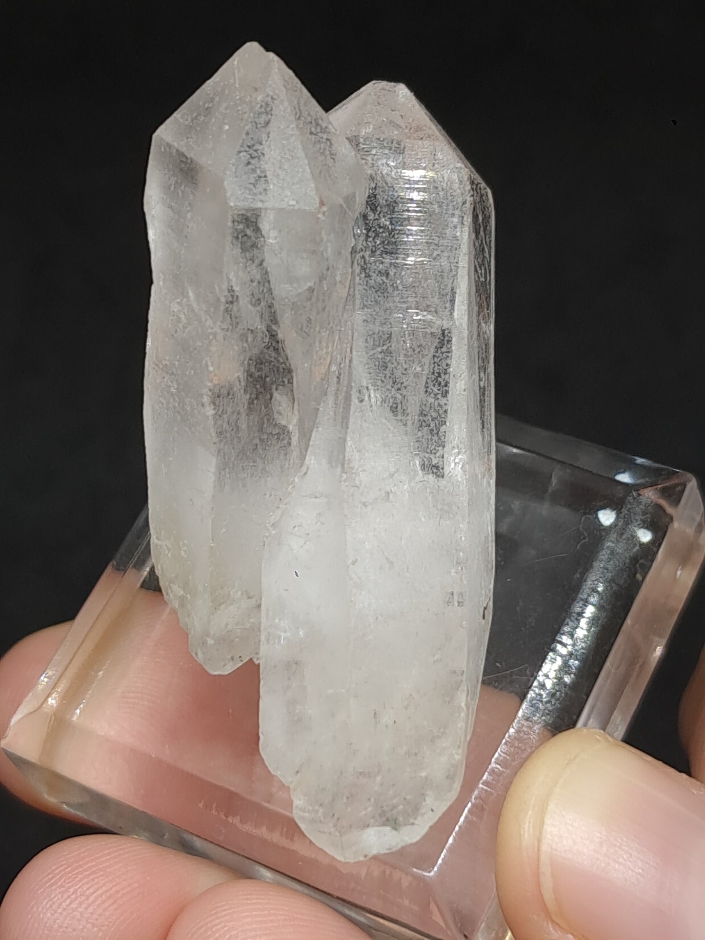 Himalayan Clear Quartz *Hug* & *Self-Healed* Formation | Natural Crystal | Mineral Specimen #CH83