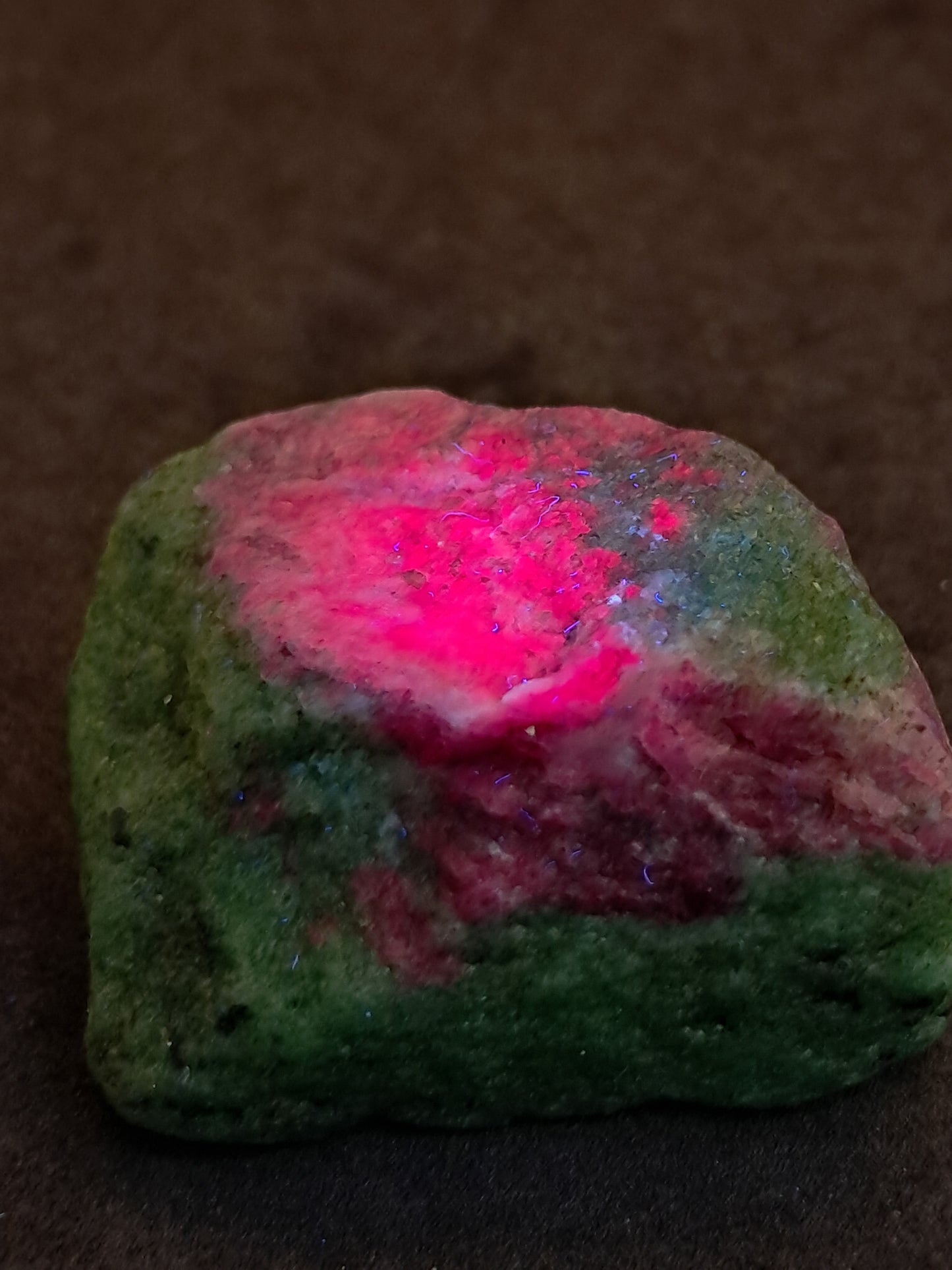Ruby Zoisite w/ Hornblende (Tanzania) Rough Stone | Natural Specimen #RZ10