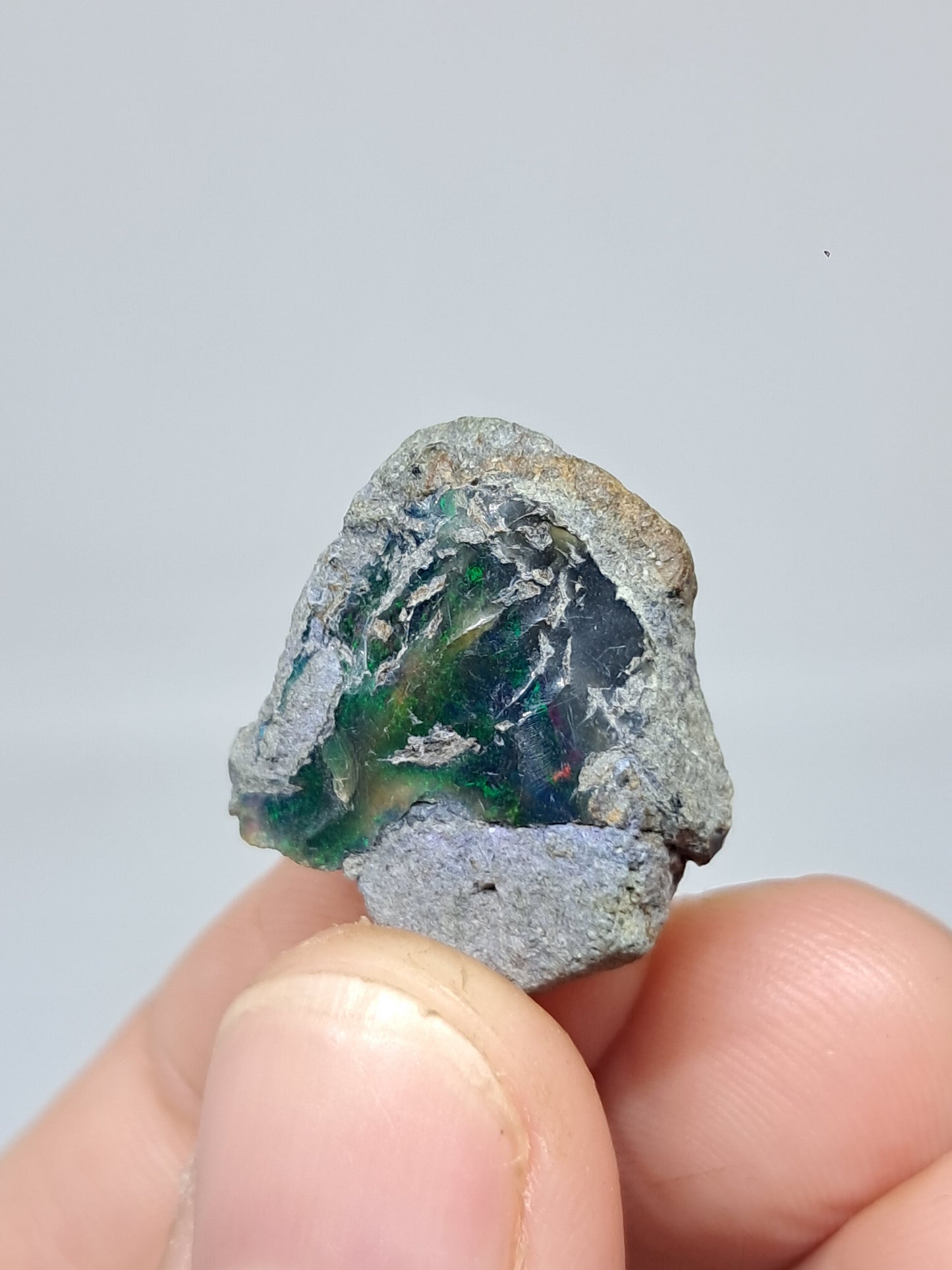 Natural Ethiopian Opal | Black Hydrophane Opal #OP27