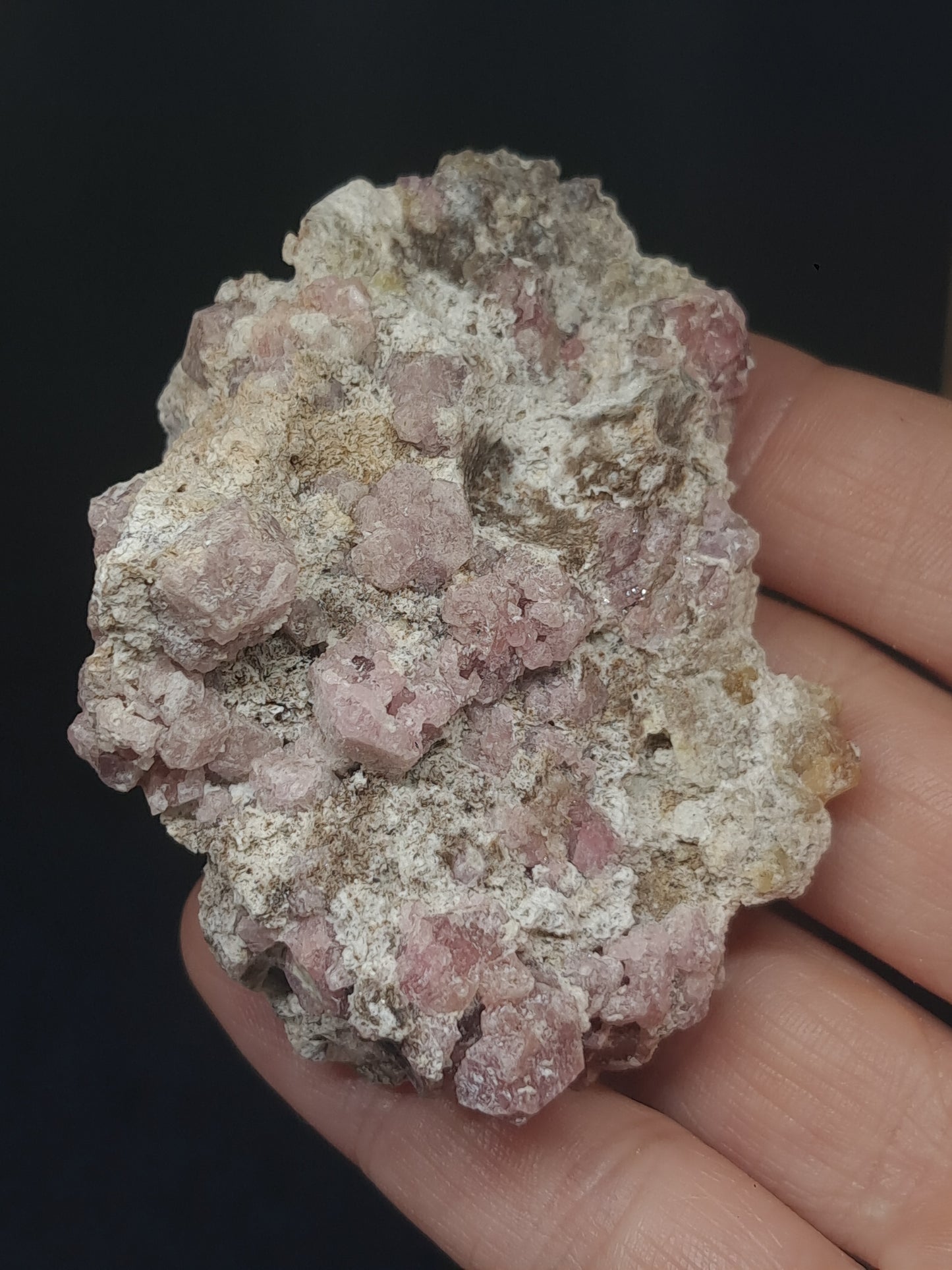 Grossular Garnet on Matrix (Mexico) Pink Garnet Cluster |Rough Crystal Stone | Mineral Specimen #GR19