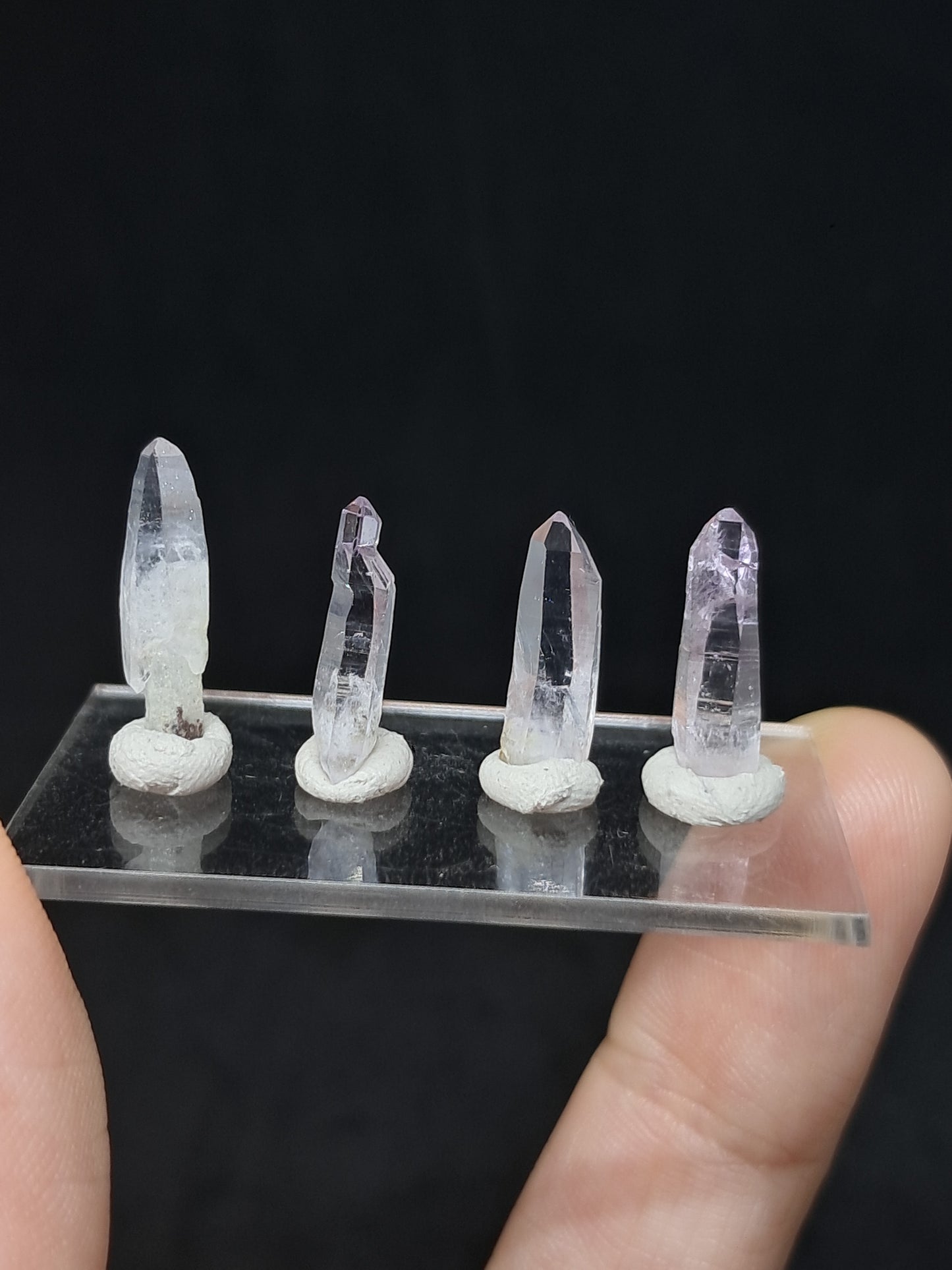 Set of 4 Small Veracruz Amethyst Crystal Points (Mexico) | Natural Stones #VA17