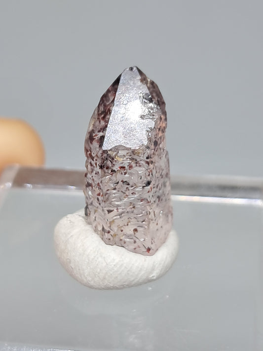 Hematite Included Quartz (Karur) Natural Crystal Point | Mineral Specimen #HPQ64