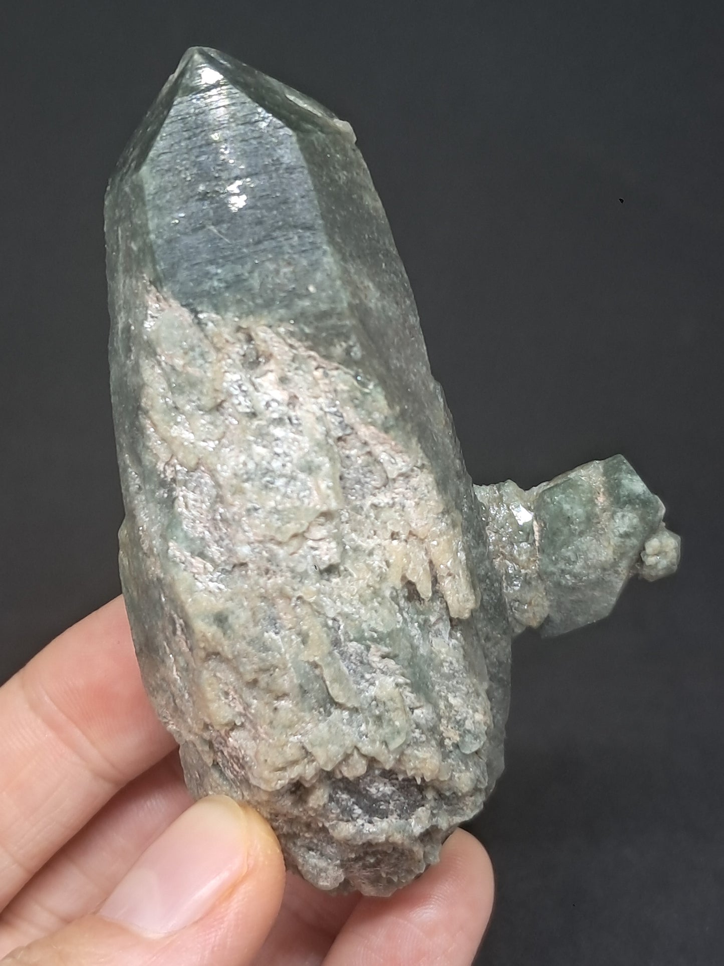 Chlorite Quartz (Kullu) Natural Point | Garden Chamanic Crystal #CQ64