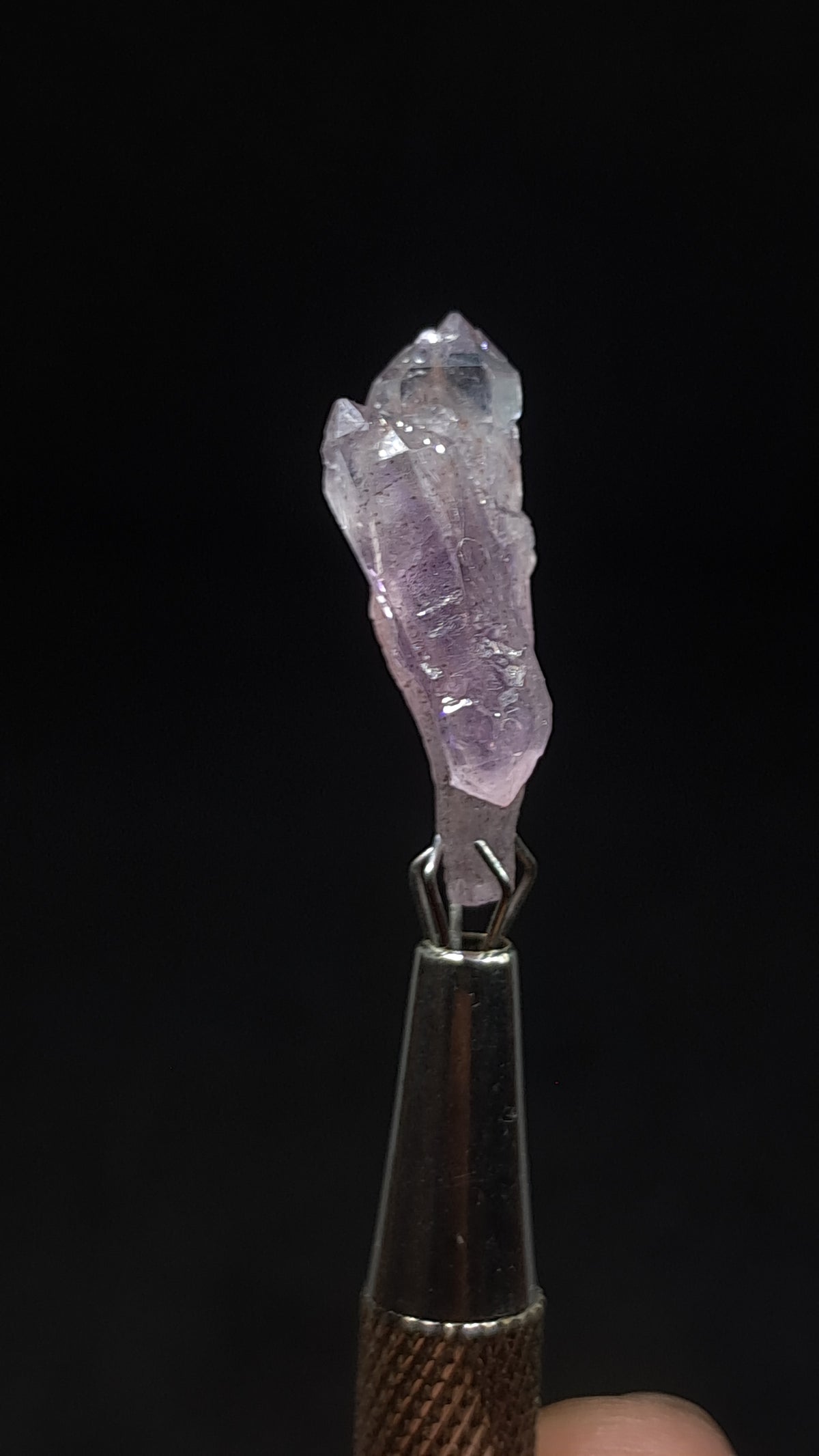Quartz Amethyst Scepter | Hematite Goethite Rutile Inclusions | Biterminated  #KA206