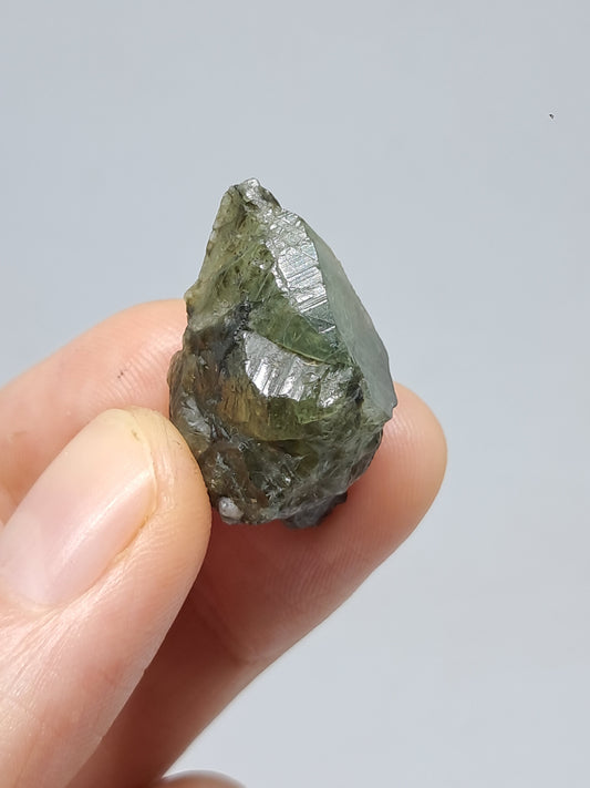 Natural Greenish-Blue *Teal* Sapphire Crystal (Karur) Rough Stone | Mineral Specimen #SP25